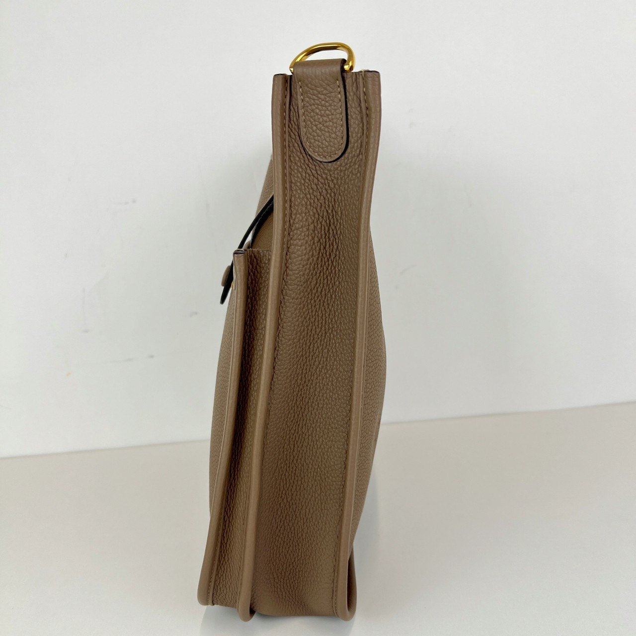 Hermès エルメス Evlyn PM エヴリンPM Stamp-Z Z刻印 Taurillon Clemence トリヨンクレマンス Etoupe エトープ GHW ゴールド金具