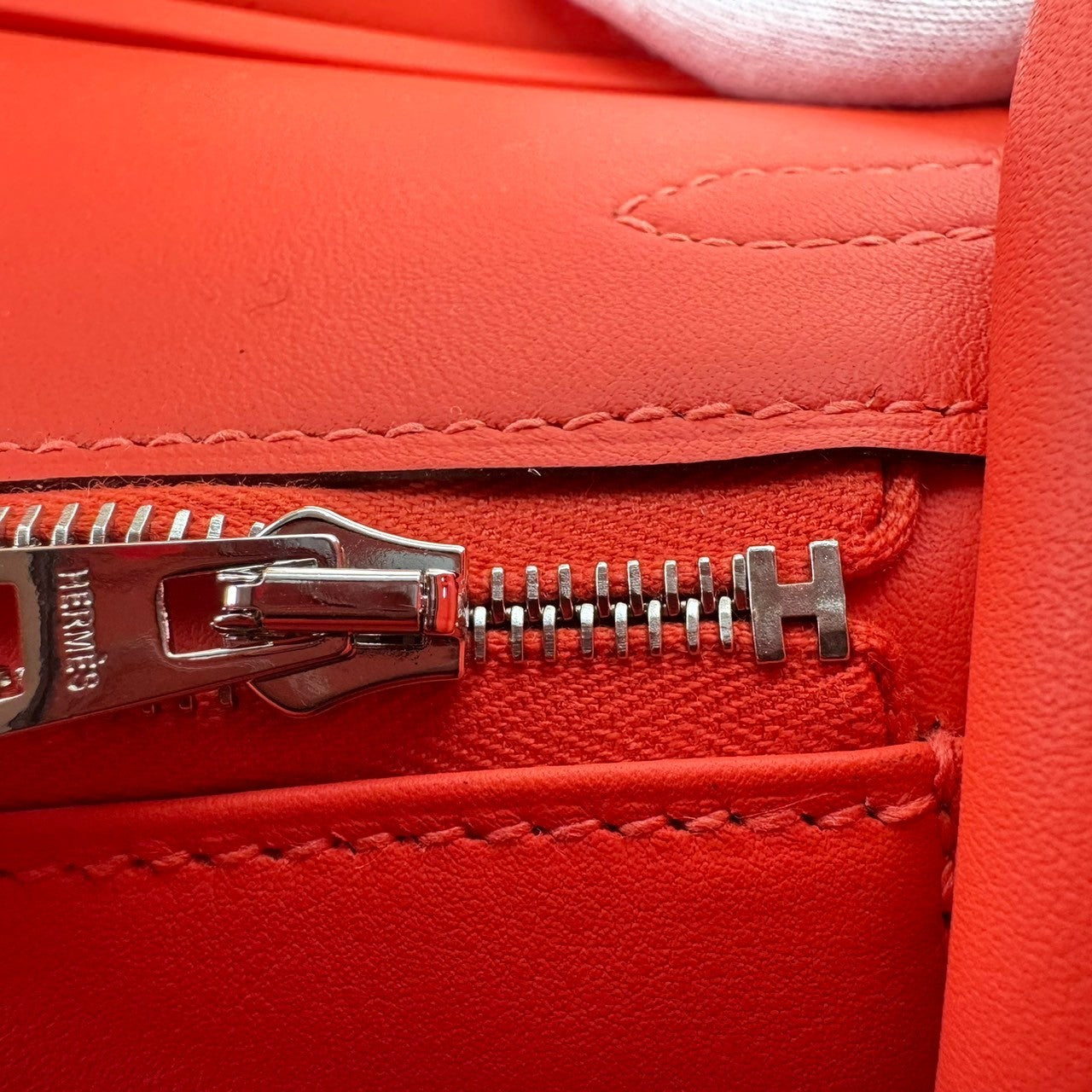Birkin25 バーキン25 Stamp-W W刻印 Swift スイフト Orange field オレンジフィールド PHW シルバー金具