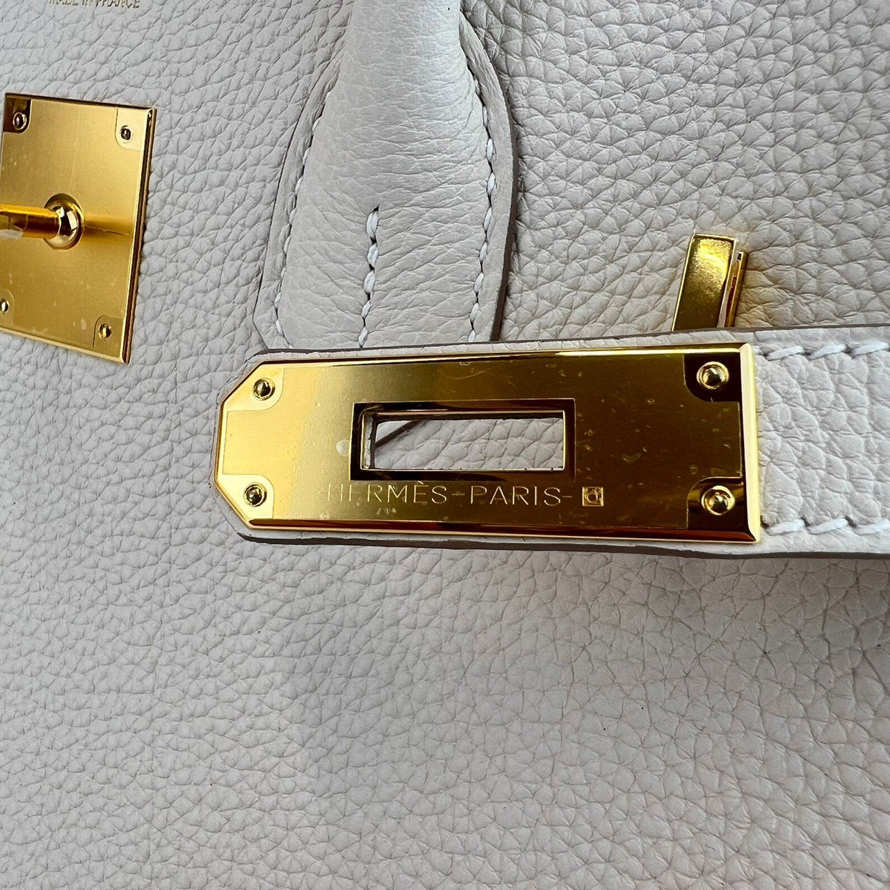 Birkin30 バーキン30 Craie クレTogo トゴ GHW ゴールド金具 Stamp-W W刻 レディースバッグ ハンドバッグ