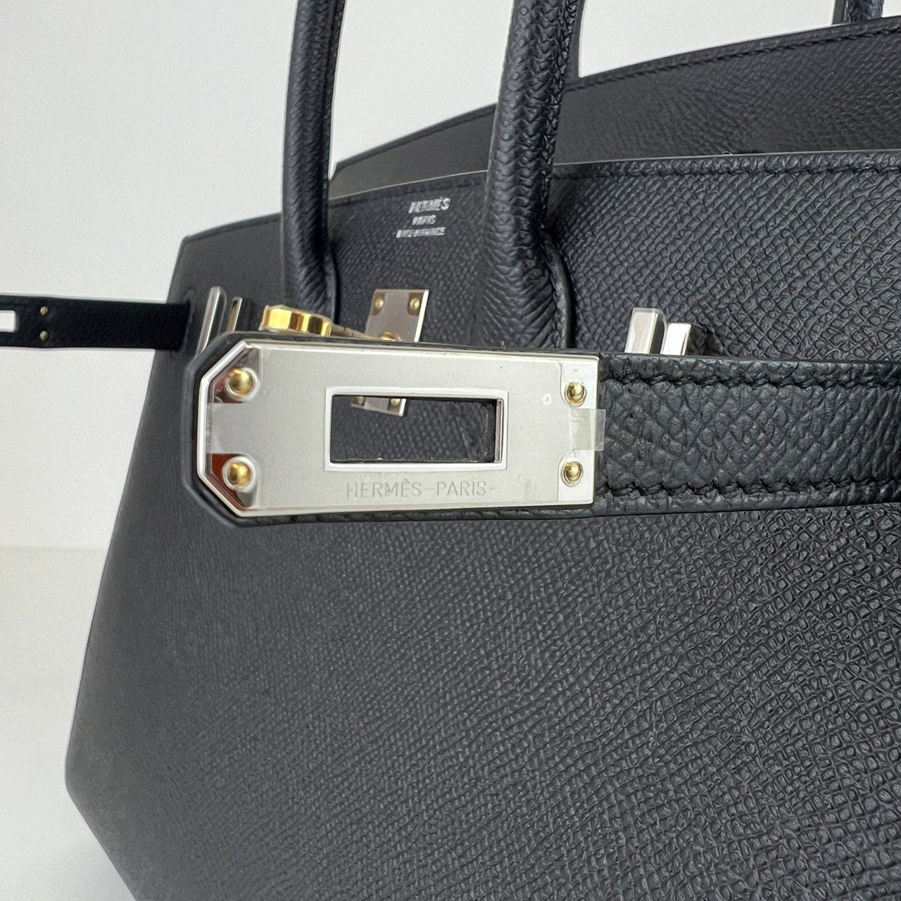 Birkin25 バーキン25 Black ブラック Epsom エプソン Electrum Hardwear エレクトラム金具 Stamp-W W刻印