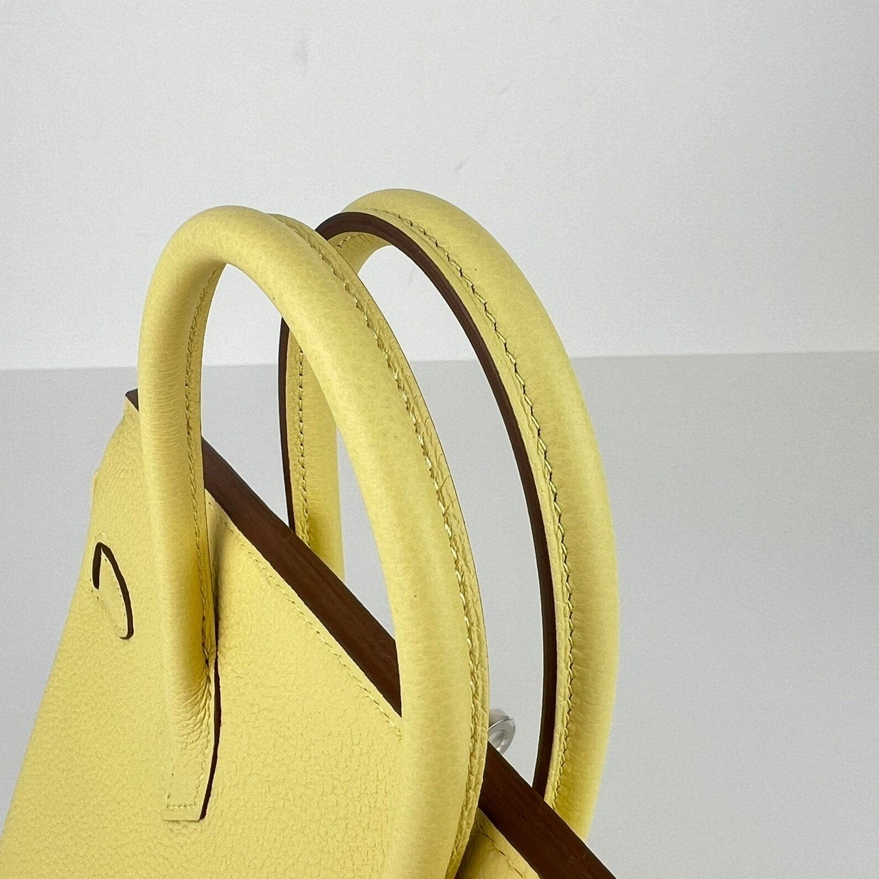 Birkin25 バーキン25 Jaune poussin ジョーヌプッサン PHW シルバー金具 Stamp-W W刻印