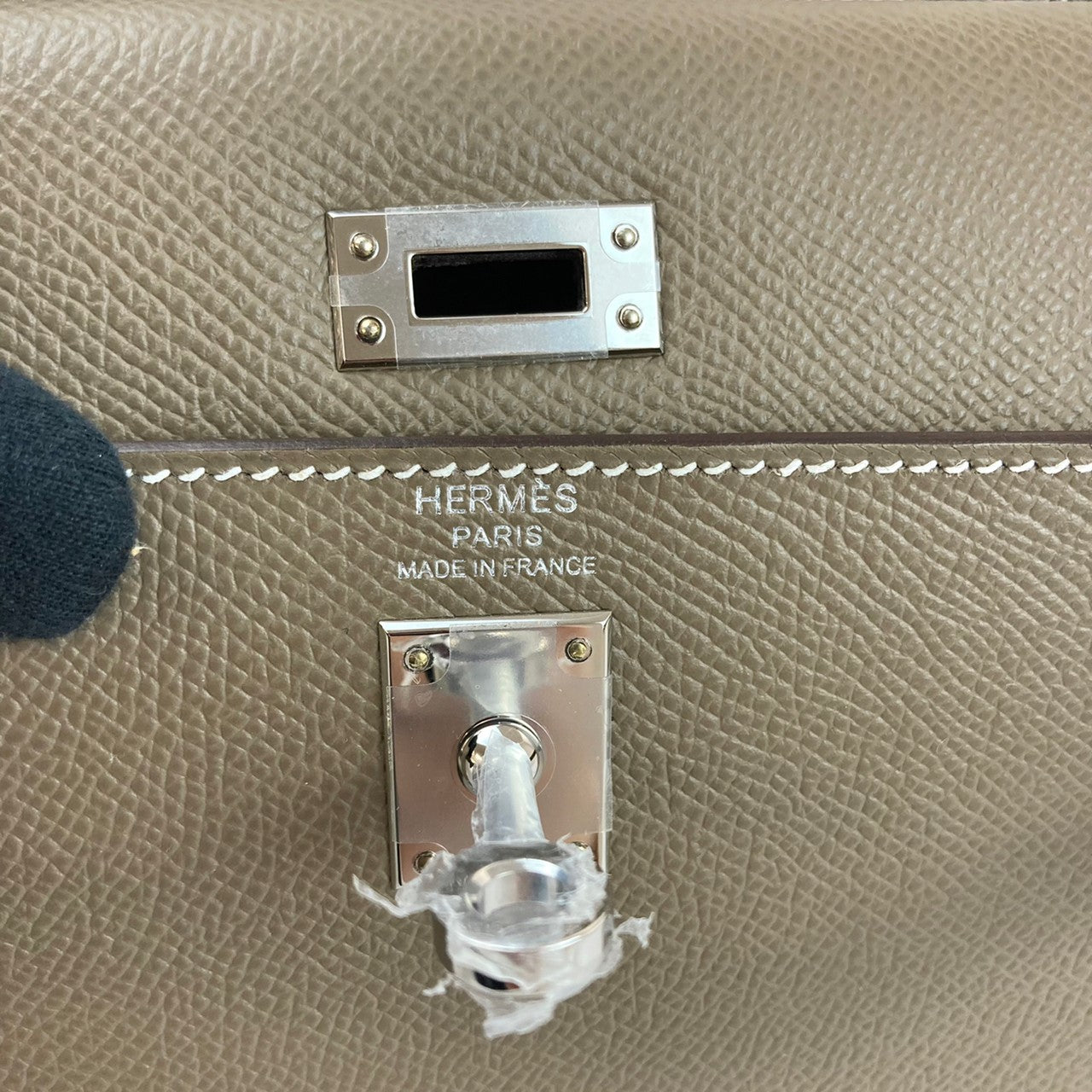 HERMES エルメス Kelly 25 ケリー25 Etoupe エトープEpsom エプソンシルバー金具 Z刻印