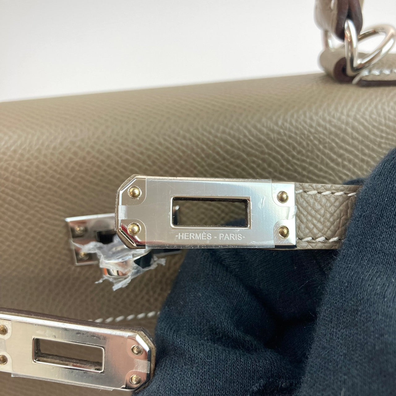 HERMES エルメス Kelly 25 ケリー25 Etoupe エトープEpsom エプソンシルバー金具 Z刻印