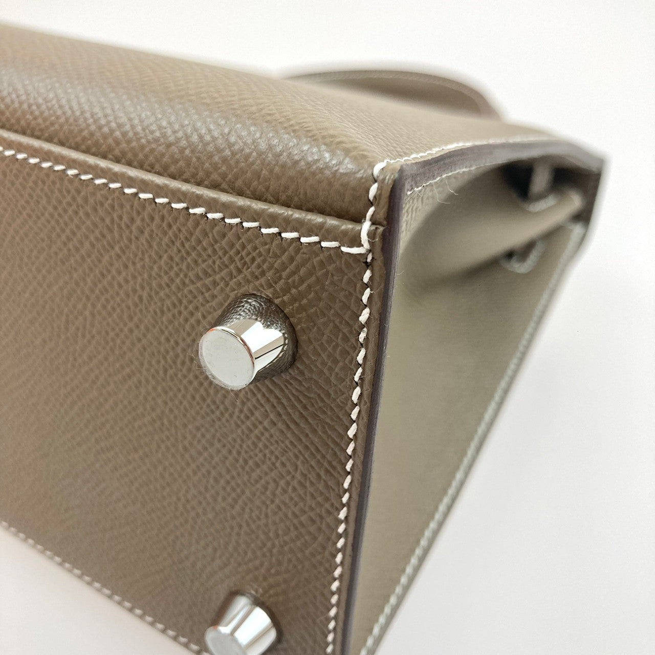 HERMES エルメス Kelly 25 ケリー25 Etoupe エトープEpsom エプソンシルバー金具 Z刻印
