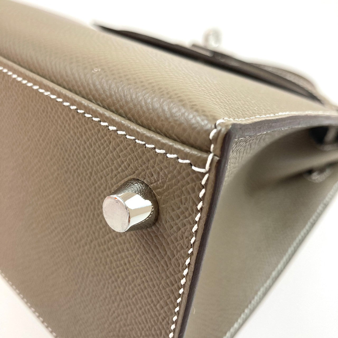HERMES エルメス Kelly 25 ケリー25 Etoupe エトープEpsom エプソンシルバー金具 Z刻印