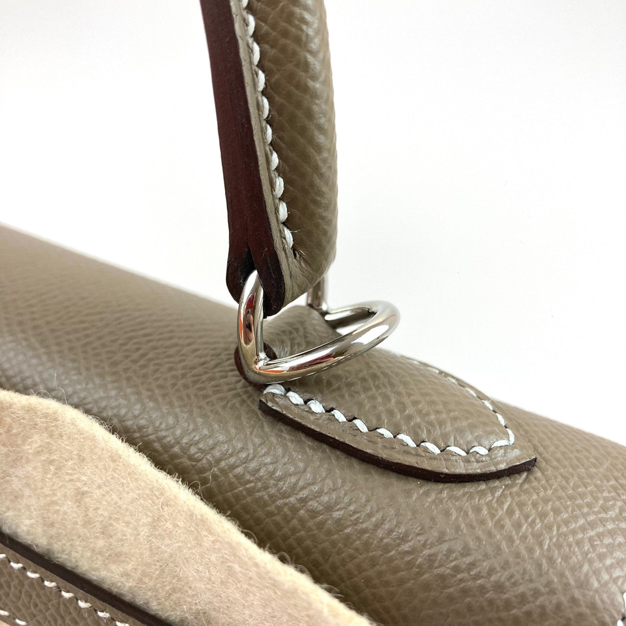 HERMES エルメス Kelly 25 ケリー25 Etoupe エトープEpsom エプソンシルバー金具 Z刻印
