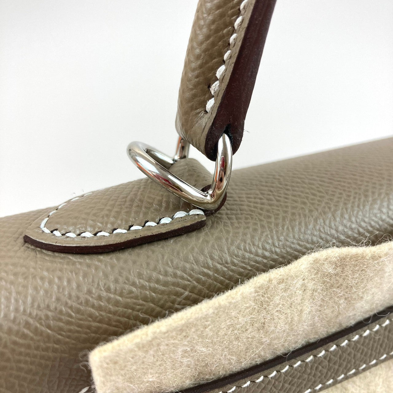 HERMES エルメス Kelly 25 ケリー25 Etoupe エトープEpsom エプソンシルバー金具 Z刻印