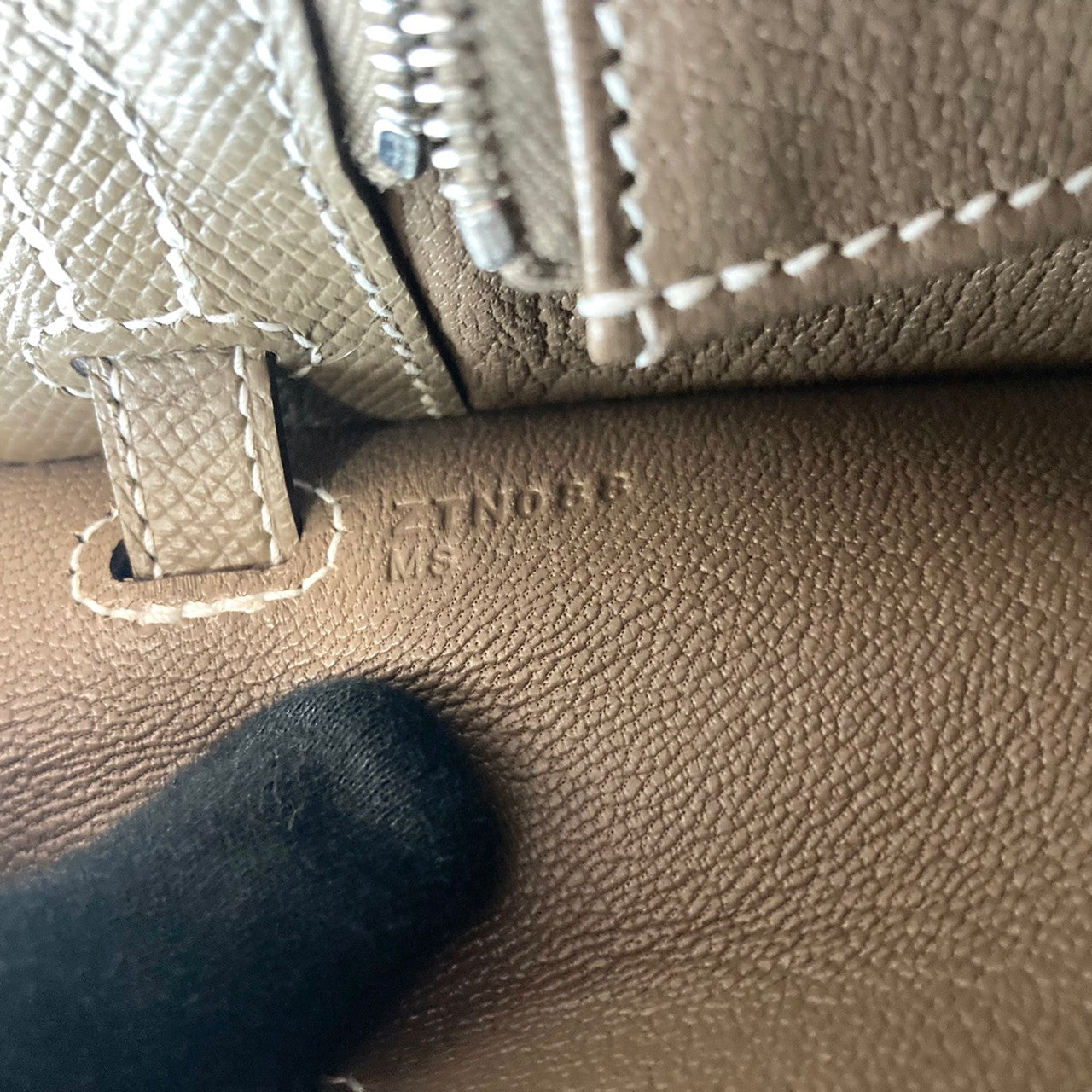 HERMES エルメス Kelly 25 ケリー25 Etoupe エトープEpsom エプソンシルバー金具 Z刻印