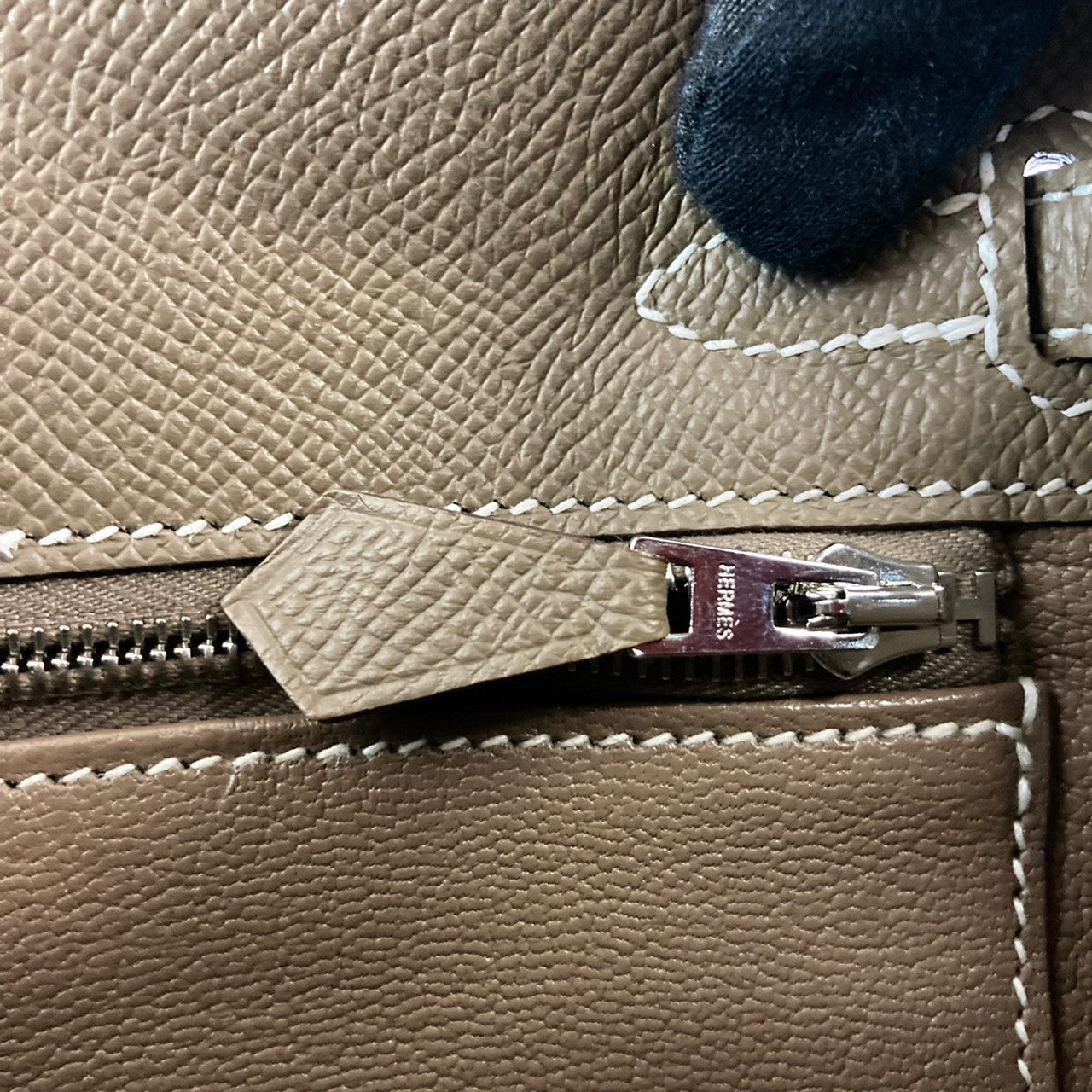 HERMES エルメス Kelly 25 ケリー25 Etoupe エトープEpsom エプソンシルバー金具 Z刻印