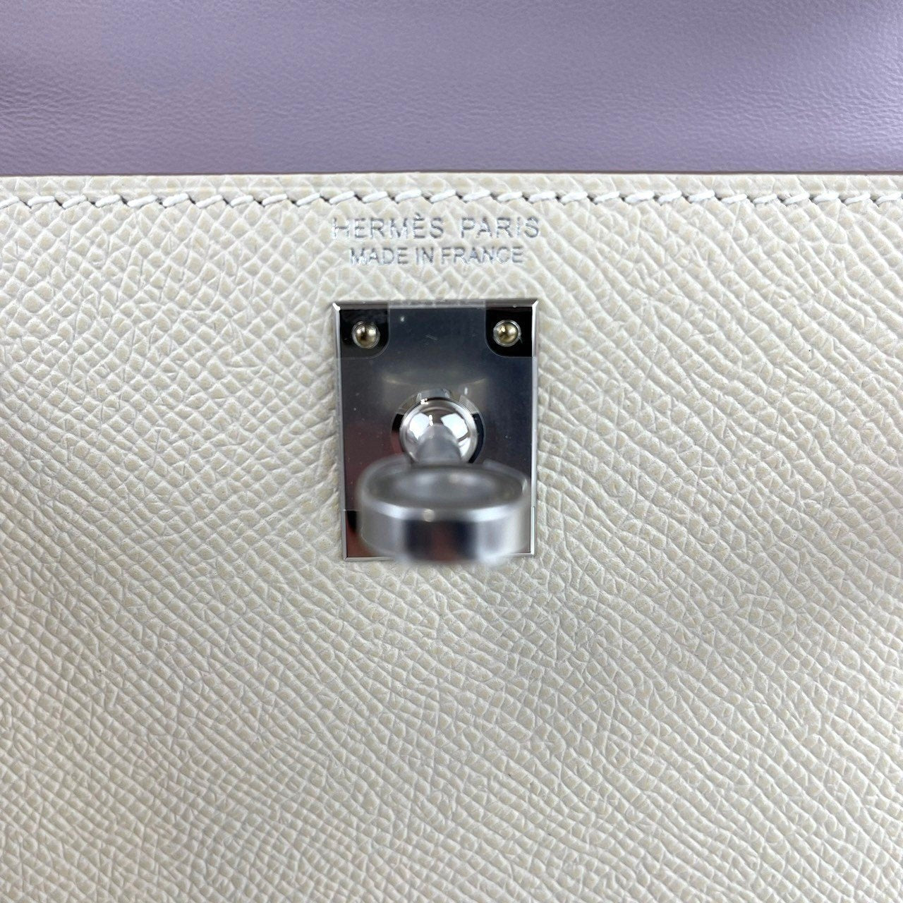Mini kelly trico ミニケリー Craie クレ Epsom エプソン PHW シルバー金具 B刻