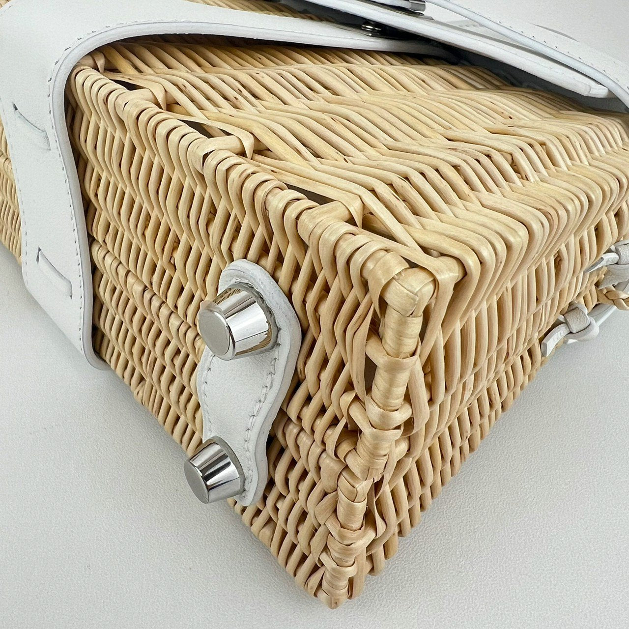 Mini kelly picnic ミニケリーピクニック Blanc ブランク PHW シルバー金具 B刻