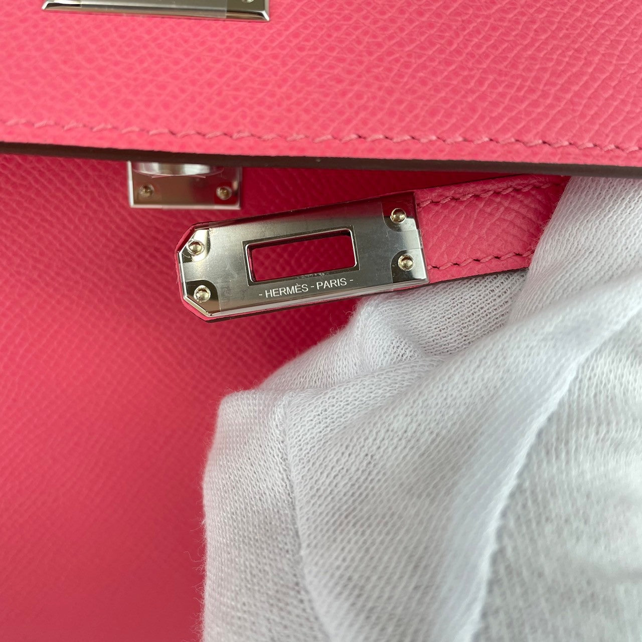 Kelly25 ケリー25 Rose azalee ローズアザレ Epsom エプソン PHW シルバー金具 2WAYバック ハンドバック ショルダーバック