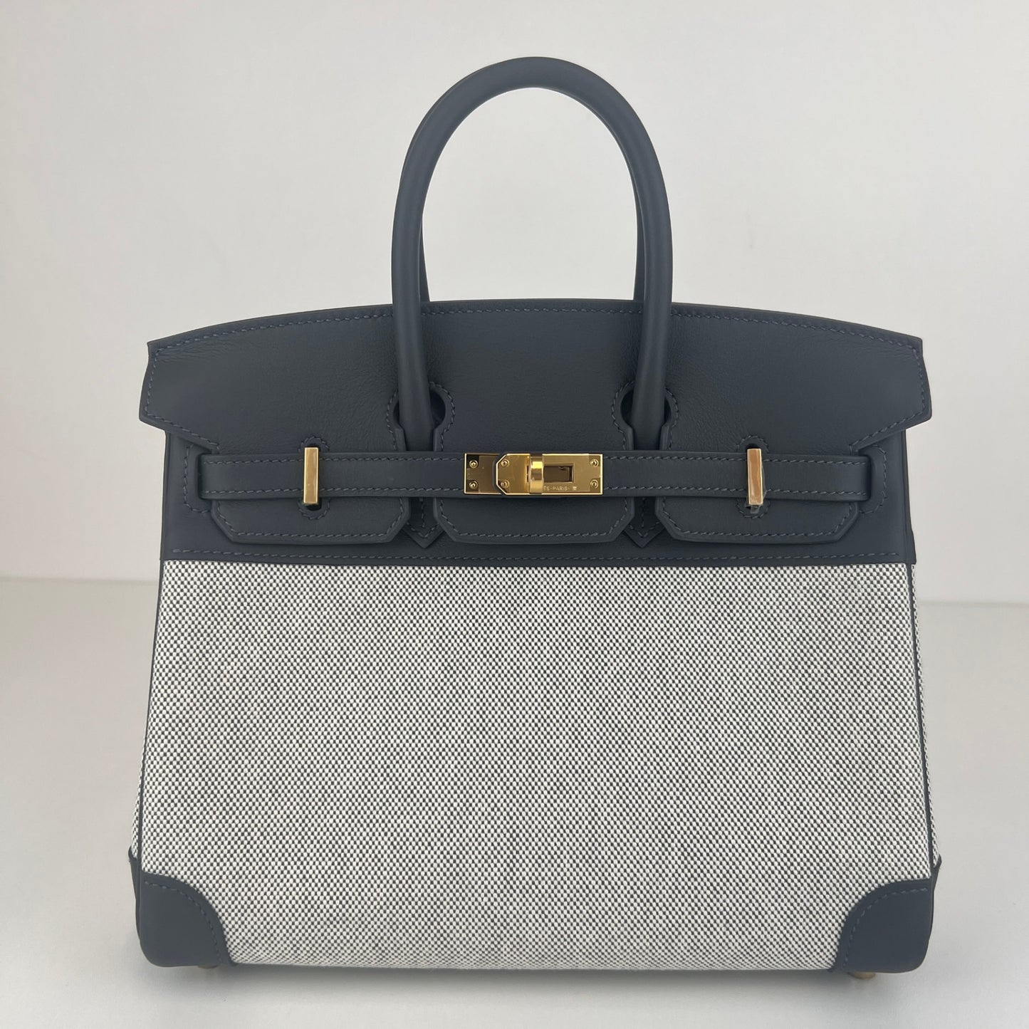 Birkin25 バーキン25 Stamp-K K刻印 Toile H/Swift トワルアッシュ/スイフト Gris misty グリミスティ GHW ゴールド金具