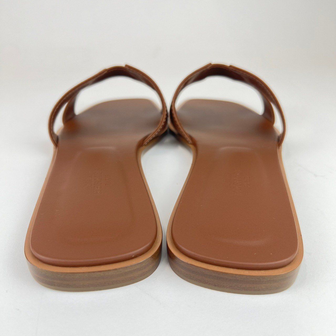 Oran オラン Gold ゴールド Calf カーフ 38.5(25cm) レディース フラット サンダル