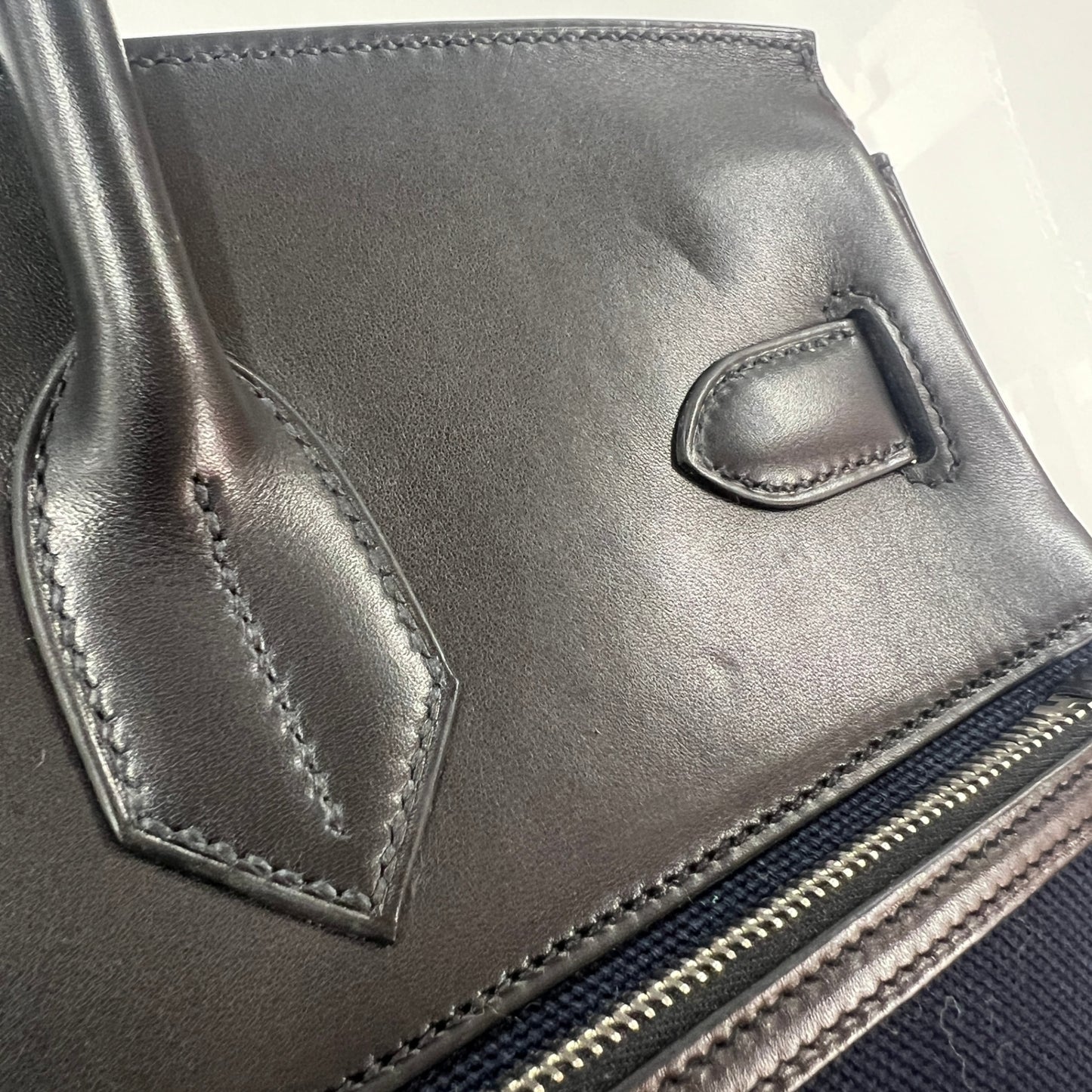 Hac 40 cargo オータクロア40 カーゴ Blue marine ブルーマリーン/Black ブラック Toile goeland/Box calf トワルゴエラン/ボックスカーフ PHW シルバー金具 B刻印