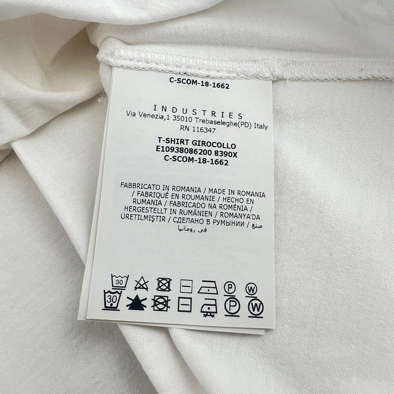MONCLER モンクレール T-SHIRT GIROCOLLO E10938086200 8390X コットン100% ホワイト