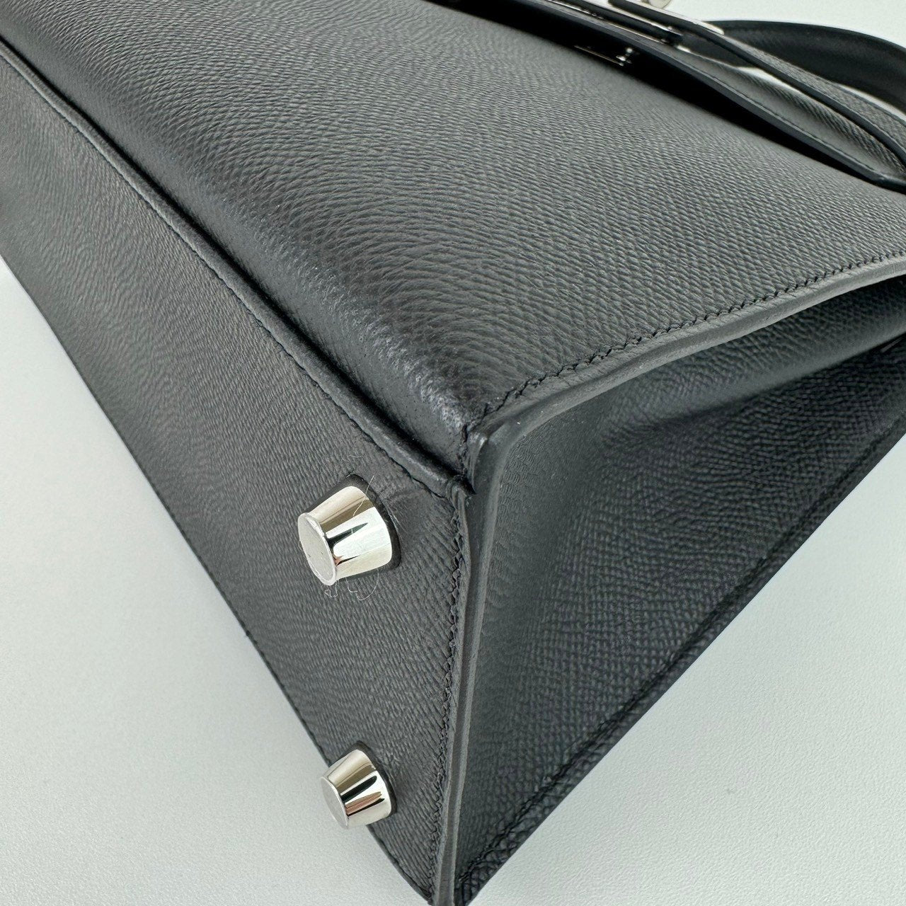 Kelly25 ケリー25 Black ブラック Epsom エプソン PHW シルバー金具 Stamp-W W刻印