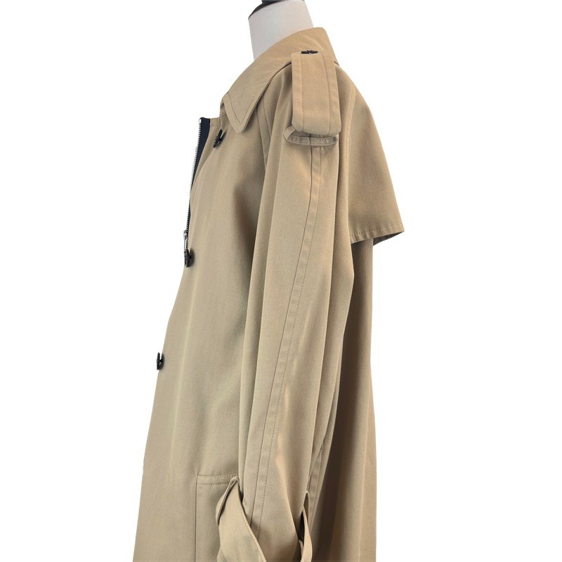 ジップアップトレンチコート beige ベージュ サイズ46