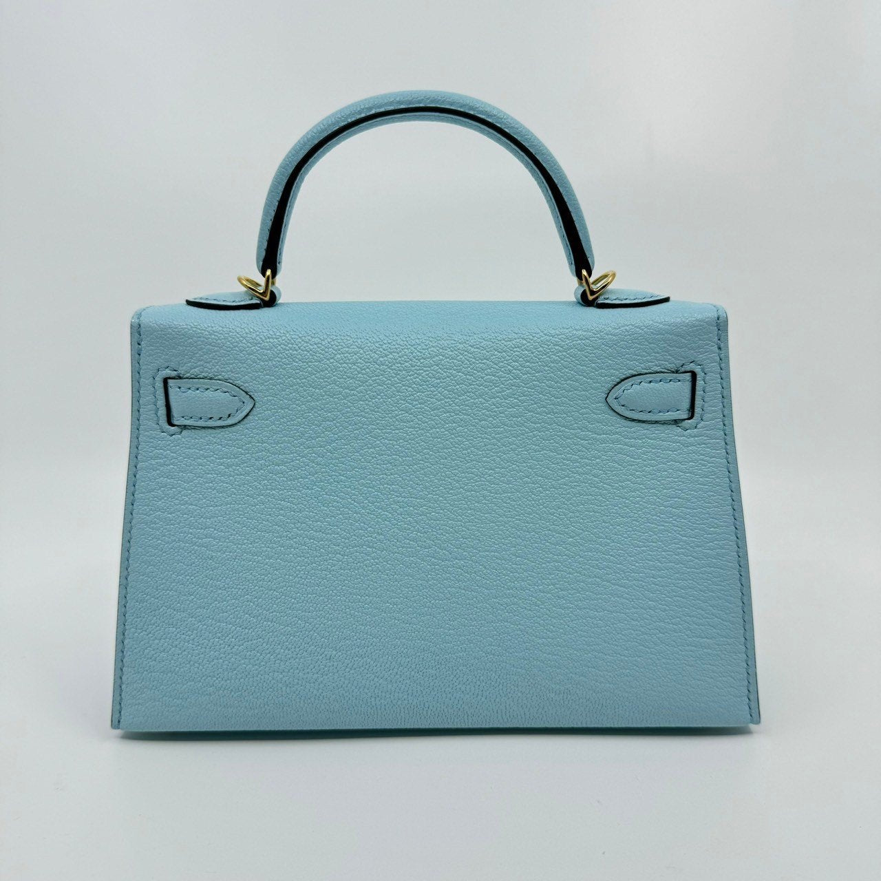 Mini kelly ミニケリー Blue zephyr ブルーゼフィール GHW ゴールド金具 Chevre シェーブル Stamp-B B刻印