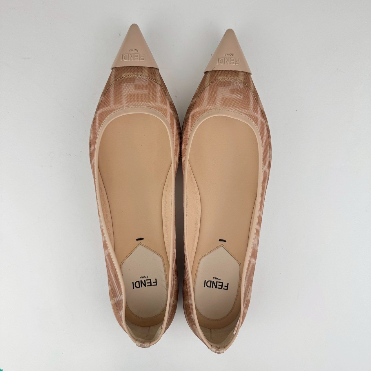 Colibri Pointed Toe Ballerina Flat コリブリ ポインテッドトゥ バレエフラット Pink ピンク ポリアミド カーフレザー ラムレザー サイズ37 24cm