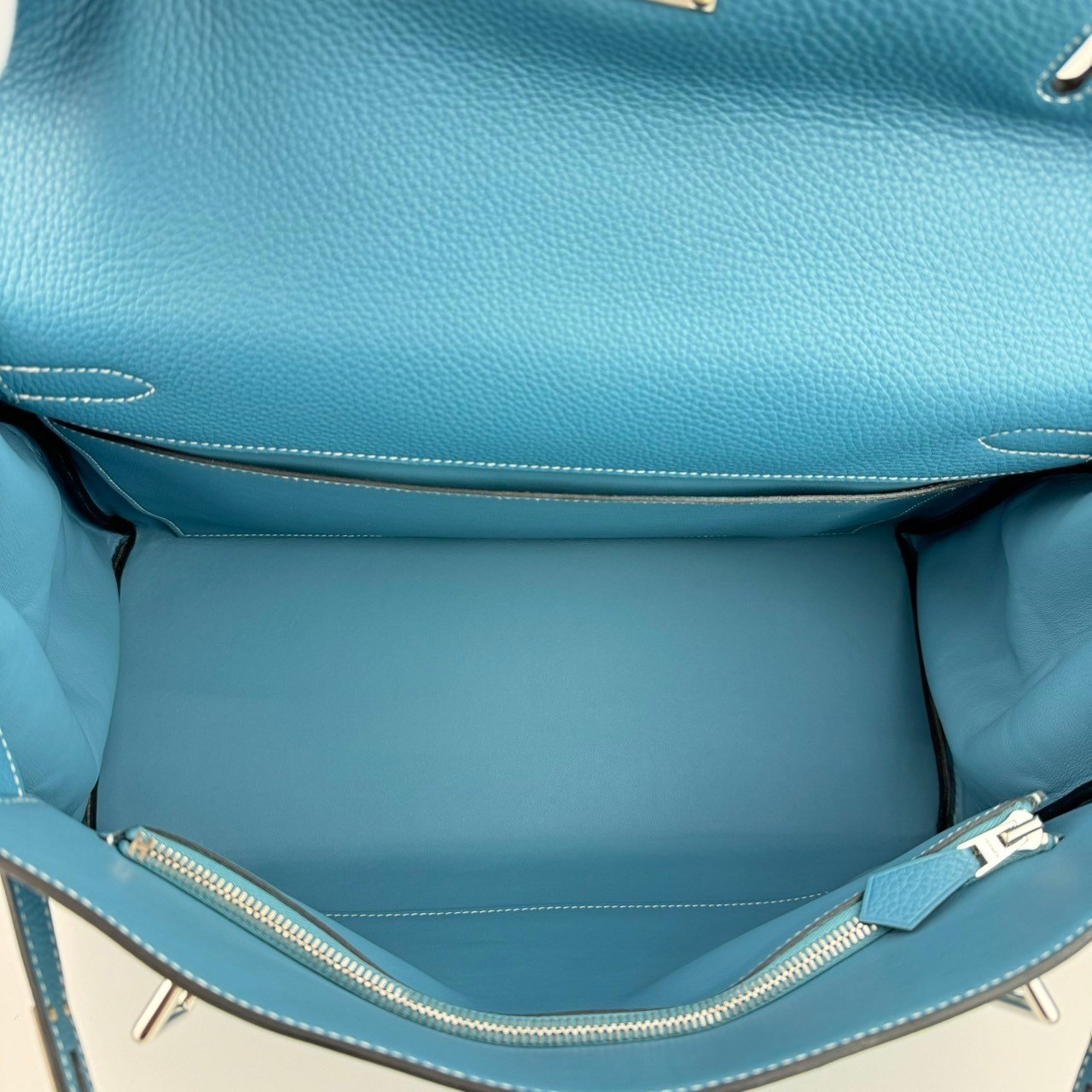 Kelly42 maxi ケリー42 Stamp-B B刻印 Blue jean ブルージーン PHW シルバー金具 Togo トゴ