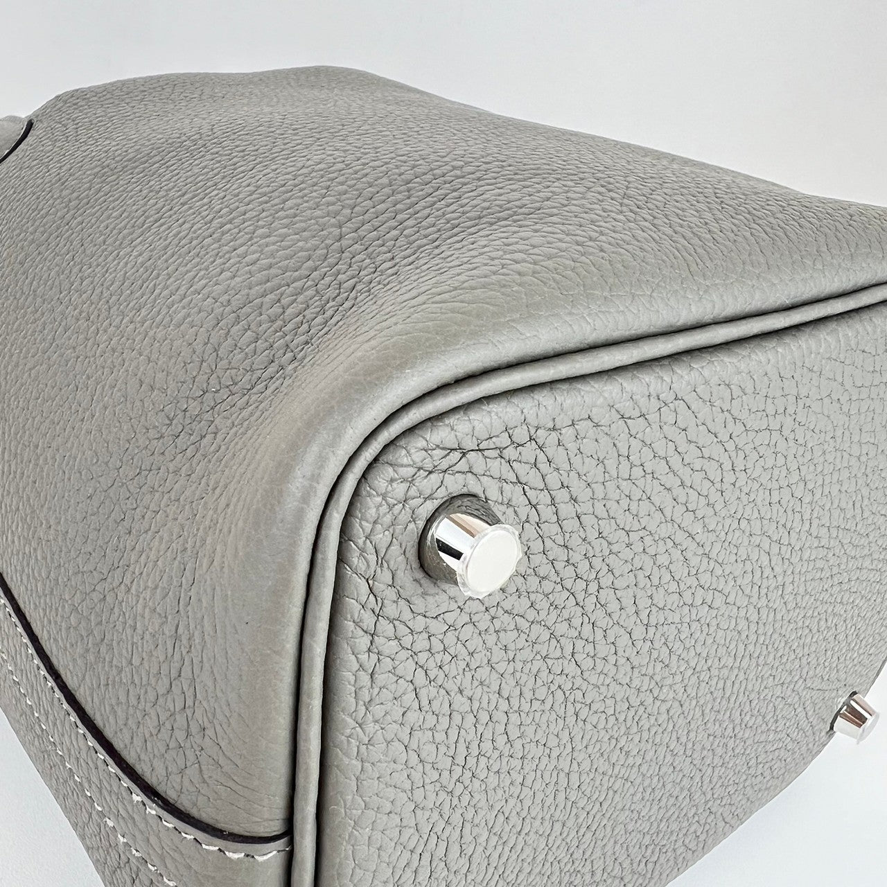Picotin lock PM ピコタンロックPM Gris meyer グリメイヤー Clemence クレマンス PHW シルバー金具 Stamp-U U刻印