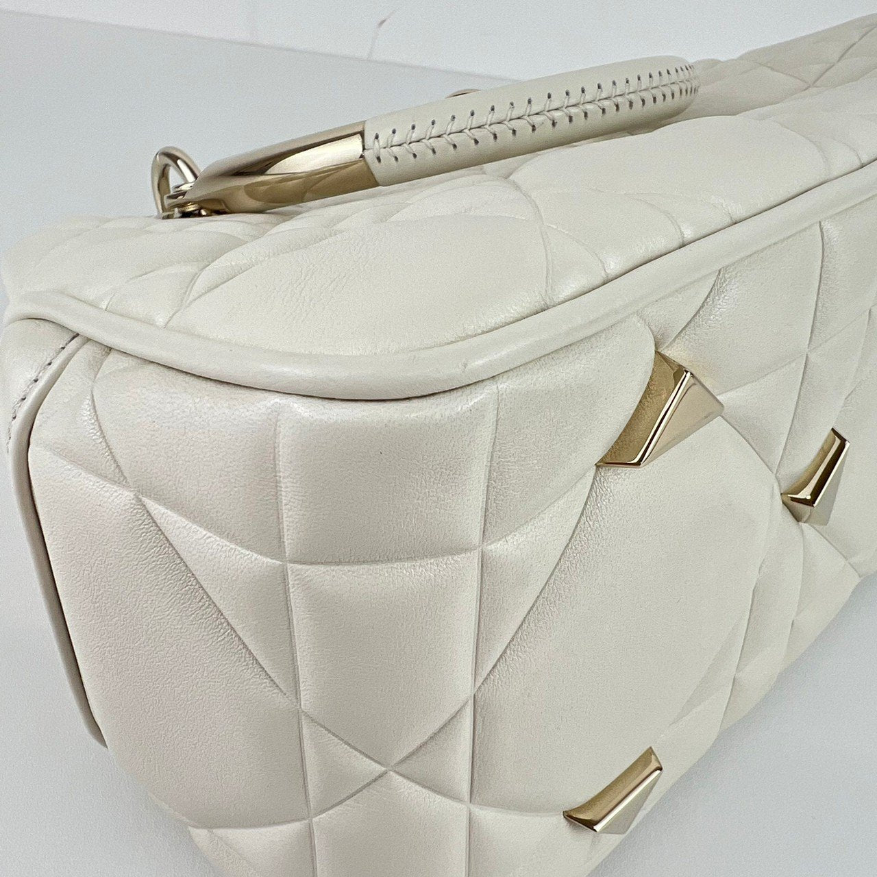 レディ95.22 ミディアム Calf White ホワイト GHW ゴールド金具