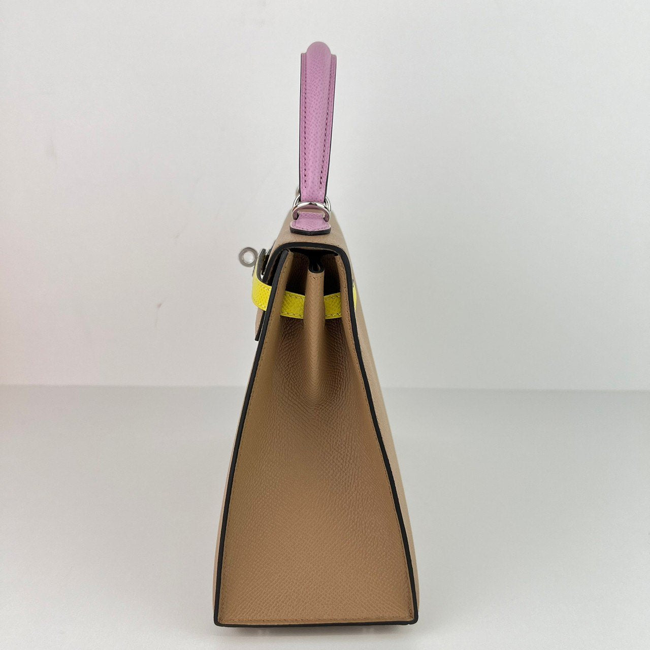 Kelly25 Toricolor ケリー25トリコロール Chai/Mauve sylvester/Lime チャイ/モーヴシルベストル/ライム PHW シルバー金具 Epsom エプソン Stamp-U U刻印