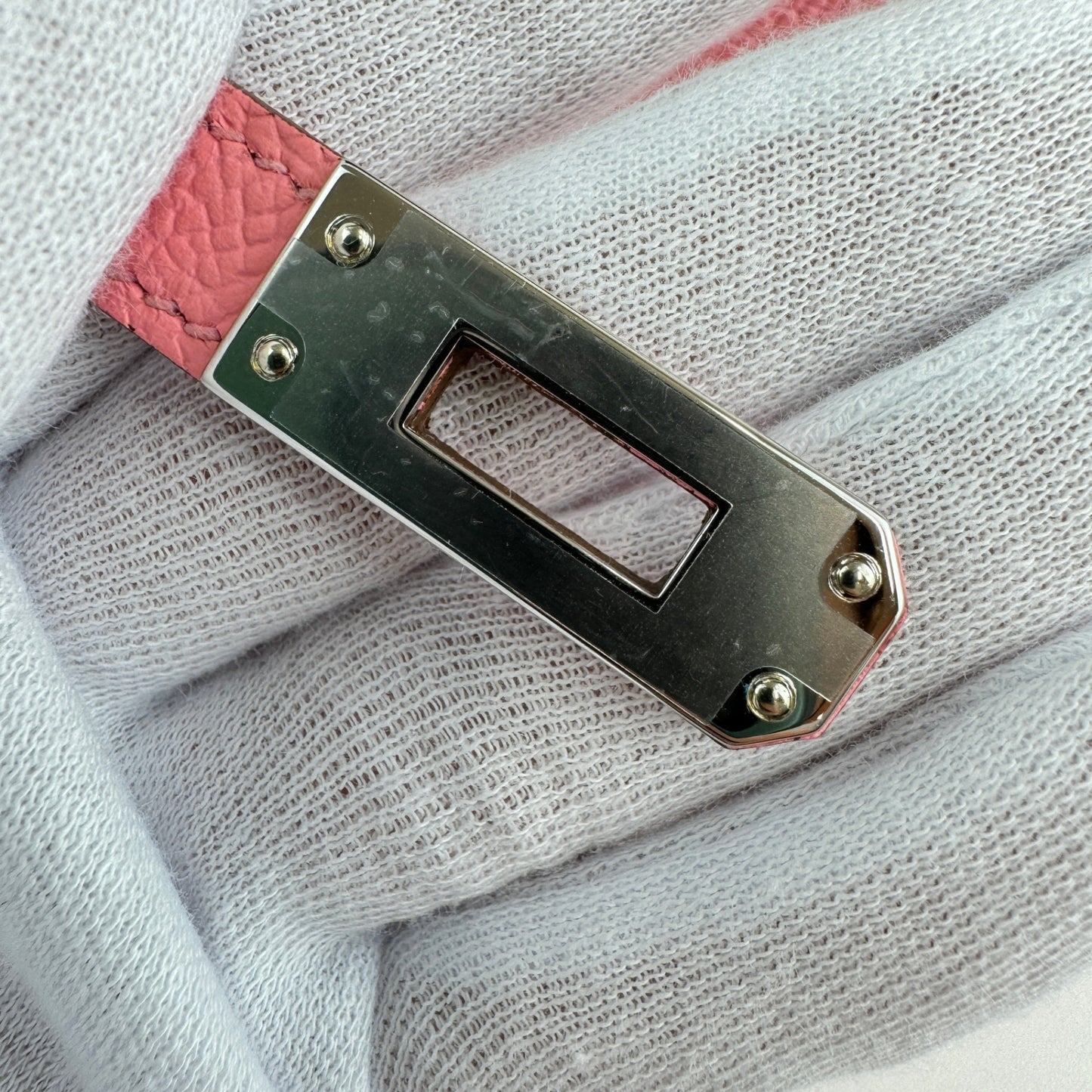 Hermès エルメス Mini kelly ミニケリー Stamp-K K刻印 Epsom エプソン Rose confetti ローズコンフェッティ PHW シルバー金具
