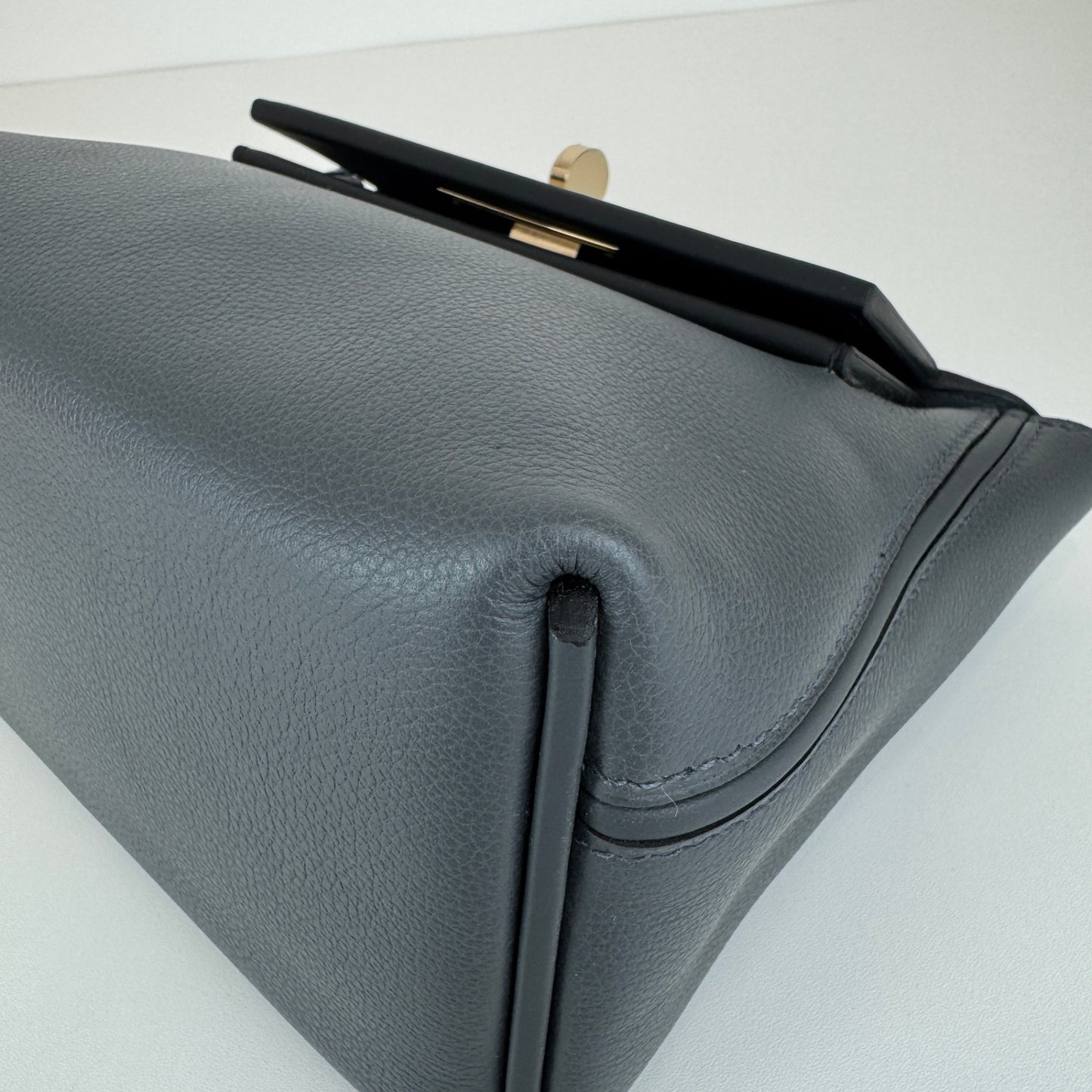 Van quatre mini ヴァンキャトルミニ Stamp-K K刻印 Evercolor/Swift エバーカラー/スイフト Gris meyer/Black グリメイヤー/ブラック PMBHW シャンパンゴールド金具