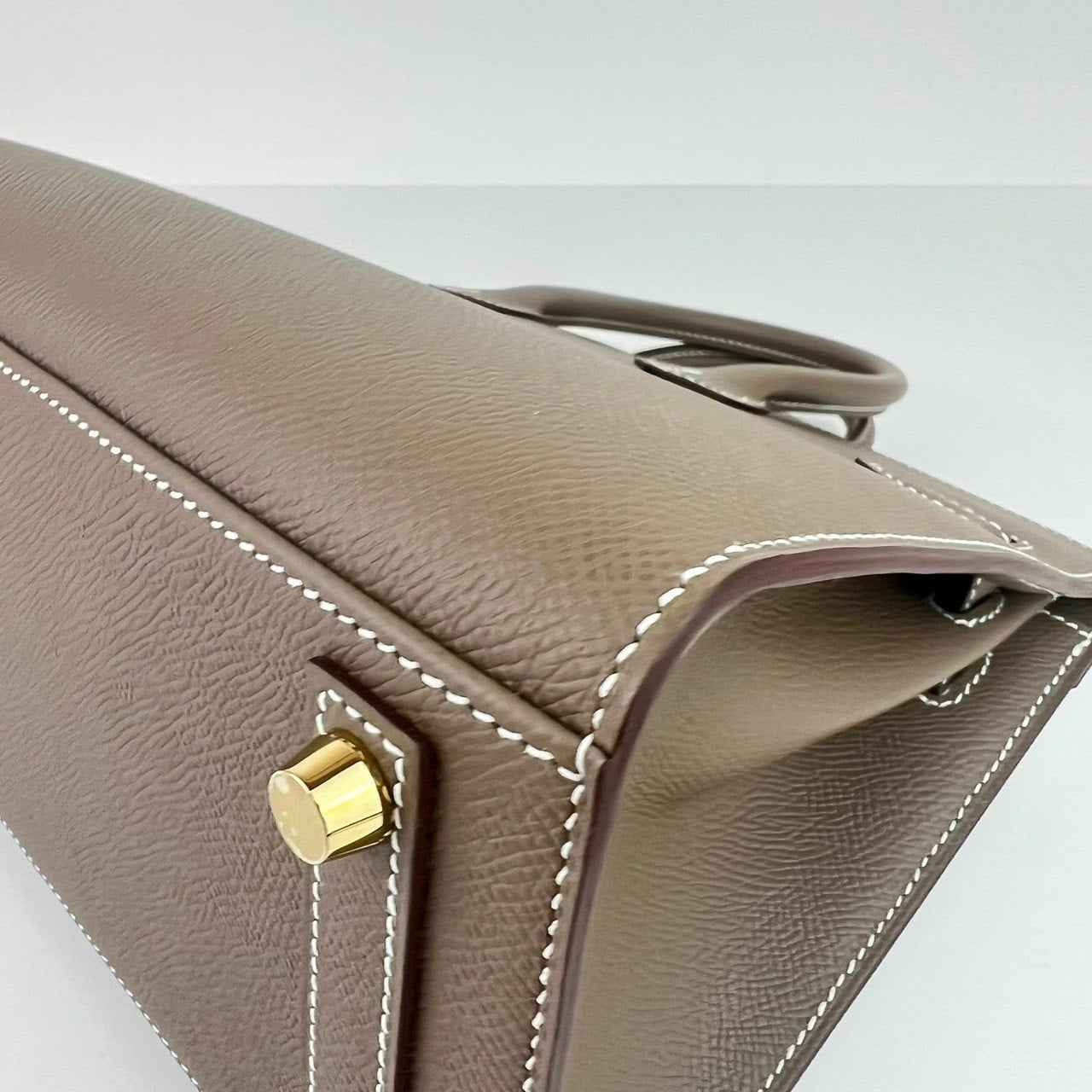 Birkin25 Sellier バーキン25セリエ Etoupe エトープ GHW ゴールド金具 Epsom エプソン Stamp-W W刻印 ハンドバッグ レディースバッグ