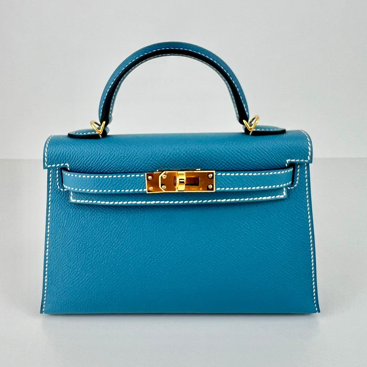 Mini kelly ミニケリー New blue jean ニューブルージーン GHW ゴールド金具 Epsom エプソン Stamp-W W刻印