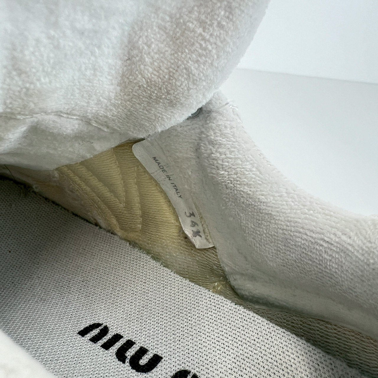 ミュウミュウ ニューバランス Miumiu×New Balance 574 スニーカー ホワイト 574 White ホワイト 34ハーフ