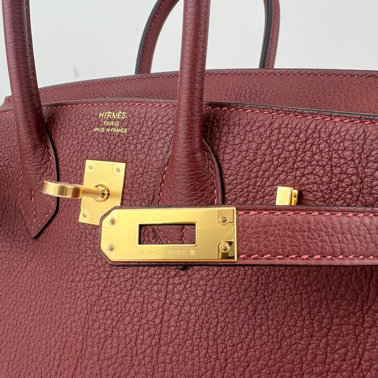 Birkin25 バーキン25 Rouge H ルージュアッシュ YG金具 Stamp-K K刻印 Togo トゴ