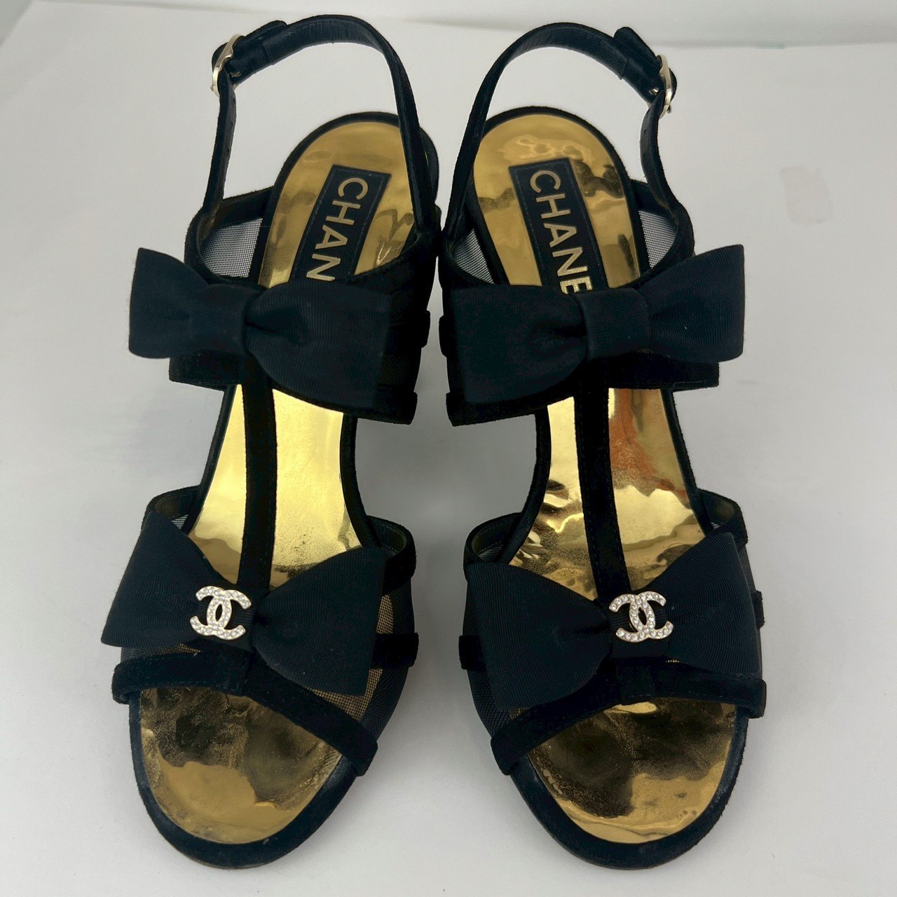 CHANEL シャネル ミュールサンダル ココマーク リボン Black ブラック
