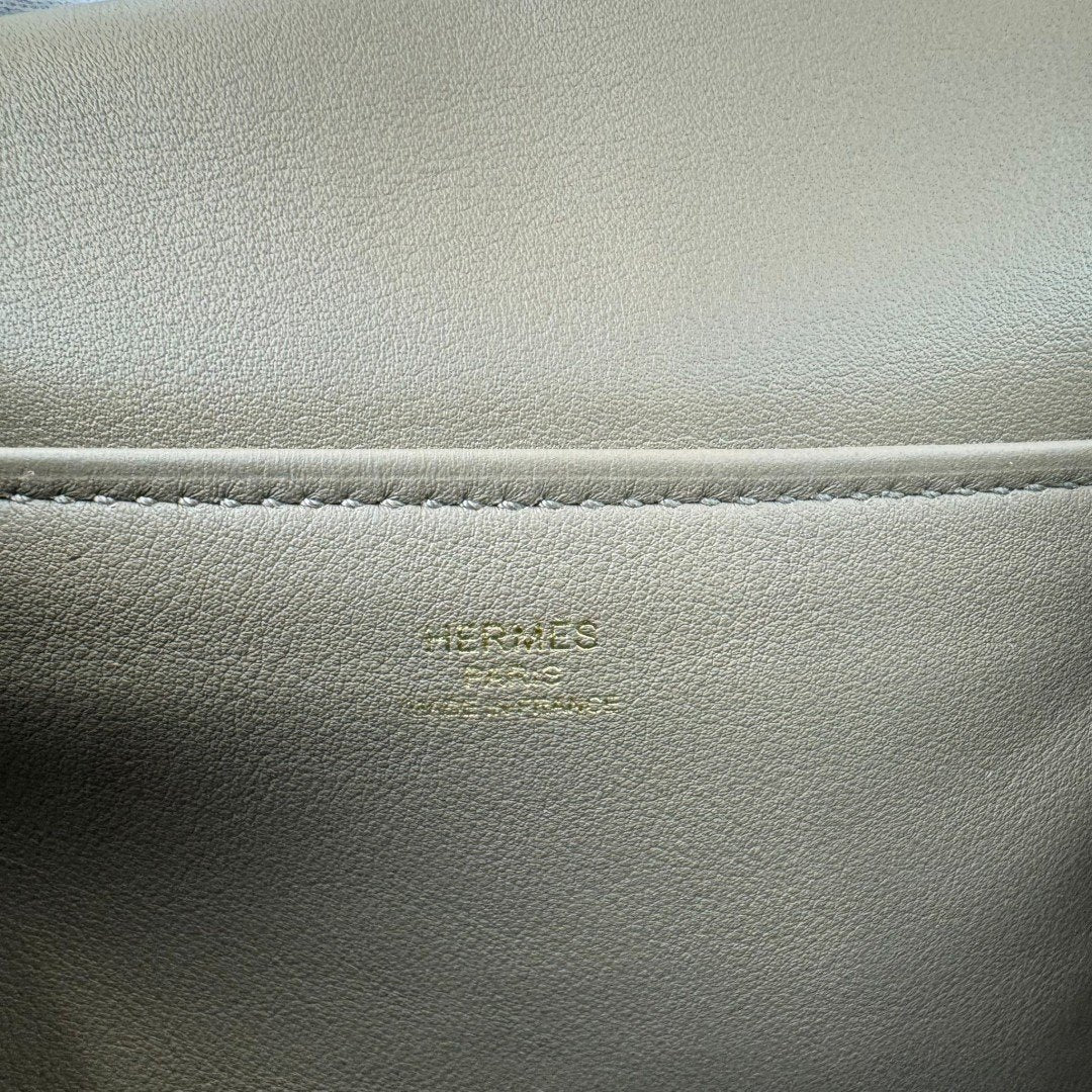 HERMES エルメス Lindy mini リンディミニ Gris caillou グリカイユ GHW ゴールド金具 Veau Grizzly ヴォーグリズリー Stamp-B B刻