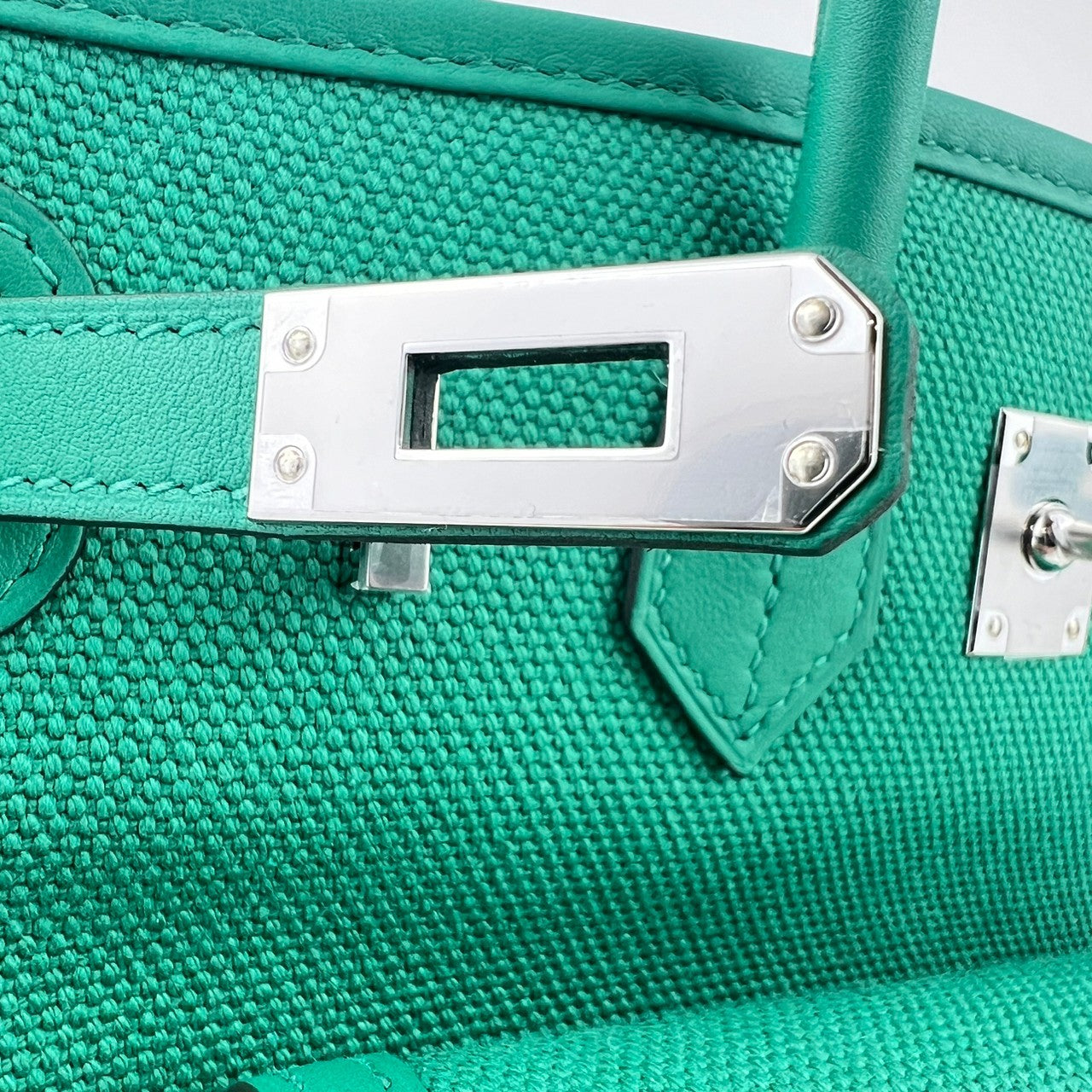 Birkin25 Cargo バーキン25 カーゴ Vert vertigo ヴェールヴェルティゴ W刻印 Toile gieland/Swift PHW シルバー金具