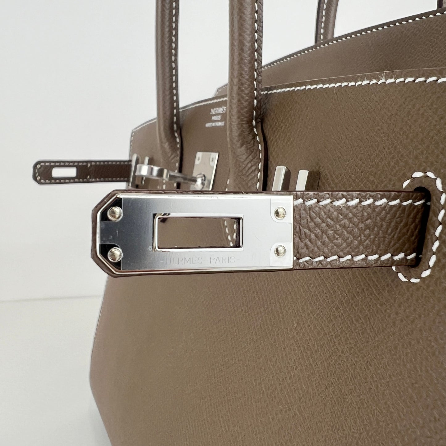 Birkin25 sellier バーキン25セリエ Etoupe エトープ SV金具 Stamp-W W刻印 Epsom エプソン