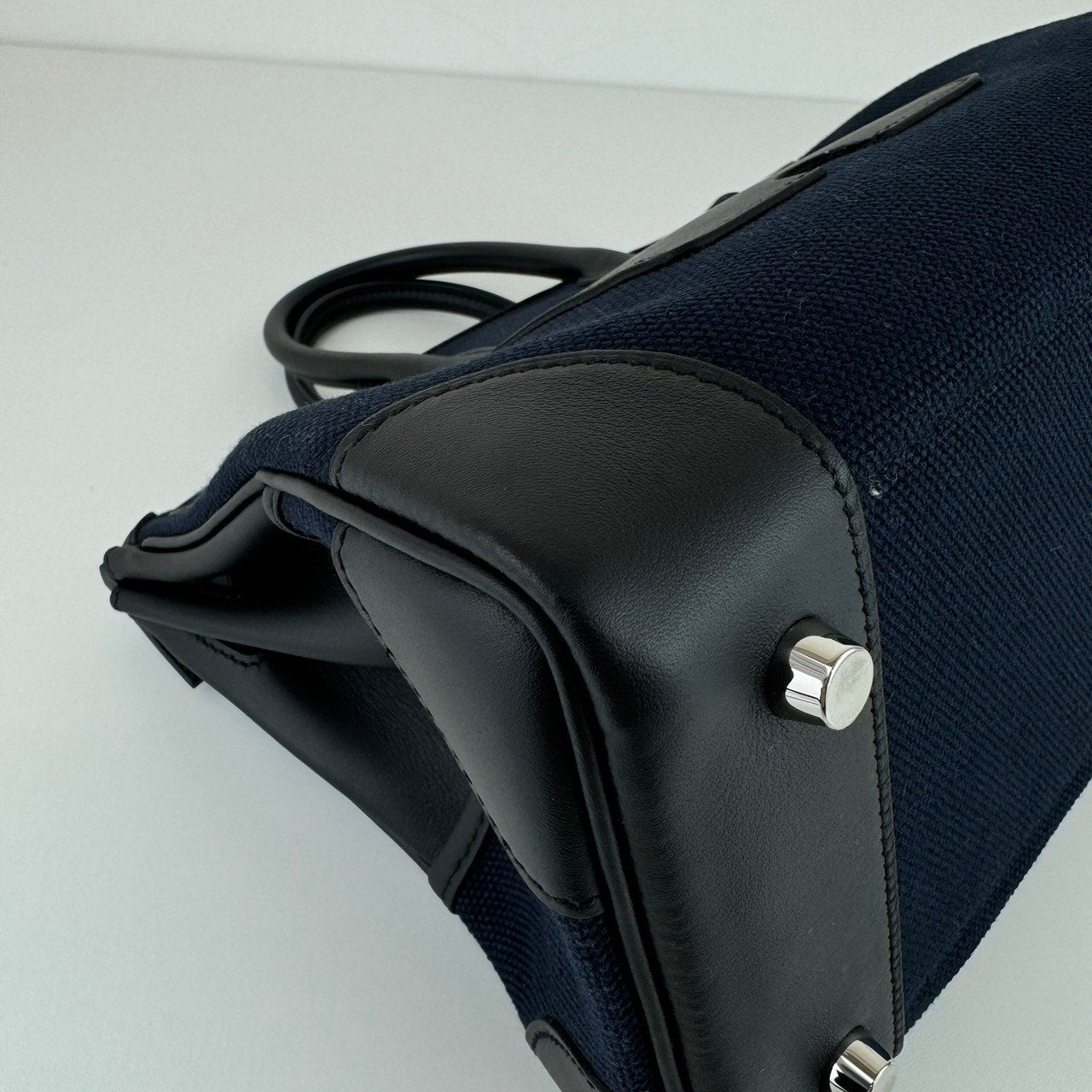 Birkin25 cargo バーキン25 カーゴ Blue marine ブルーマリン Toile gieland/Swift トワルゴエラン/スイフト PHW シルバー金具 Stamp-W W刻印