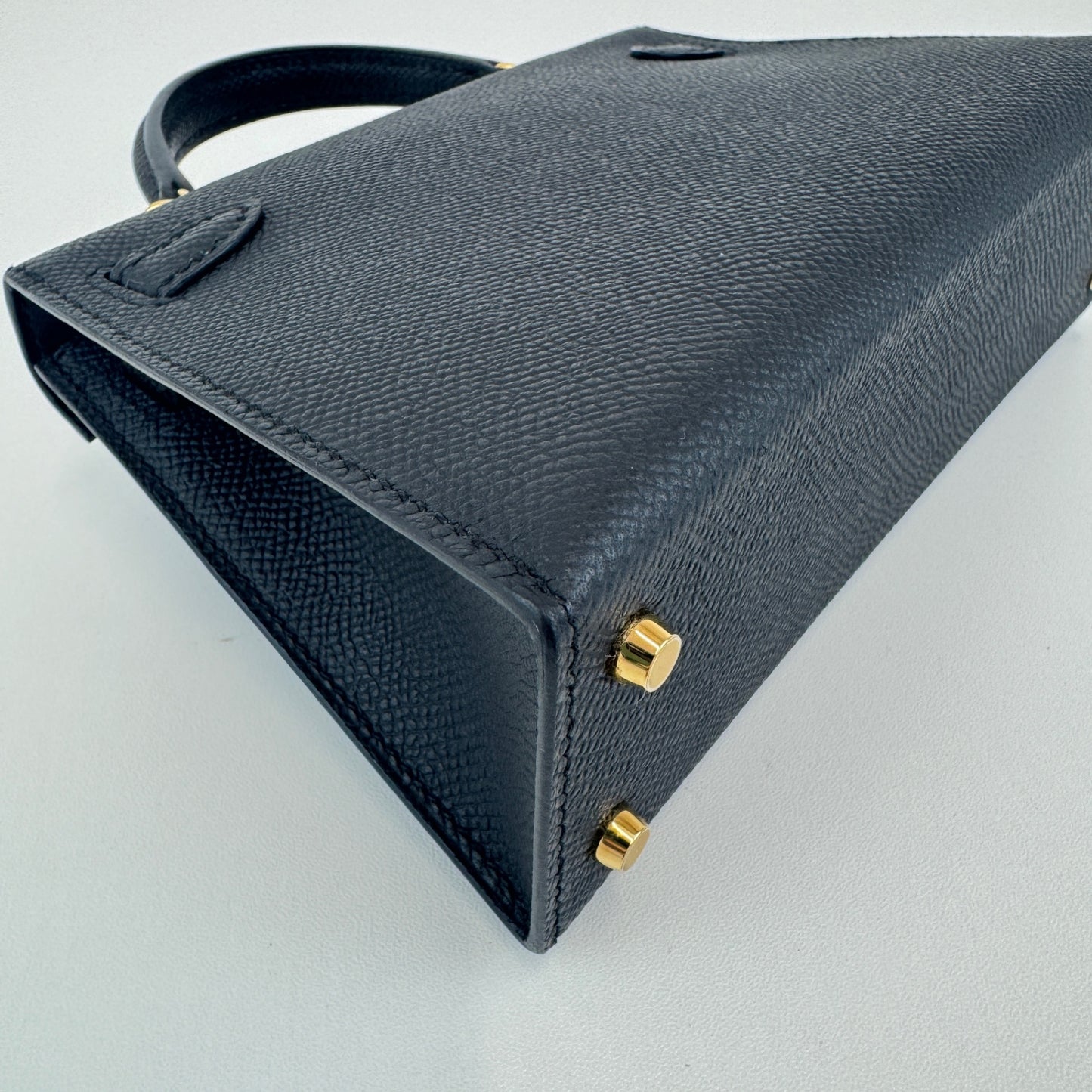 Mini kelly ミニケリー Black ブラック GHW ゴールド金具 Stamp-W W刻印 Epsom エプソン
