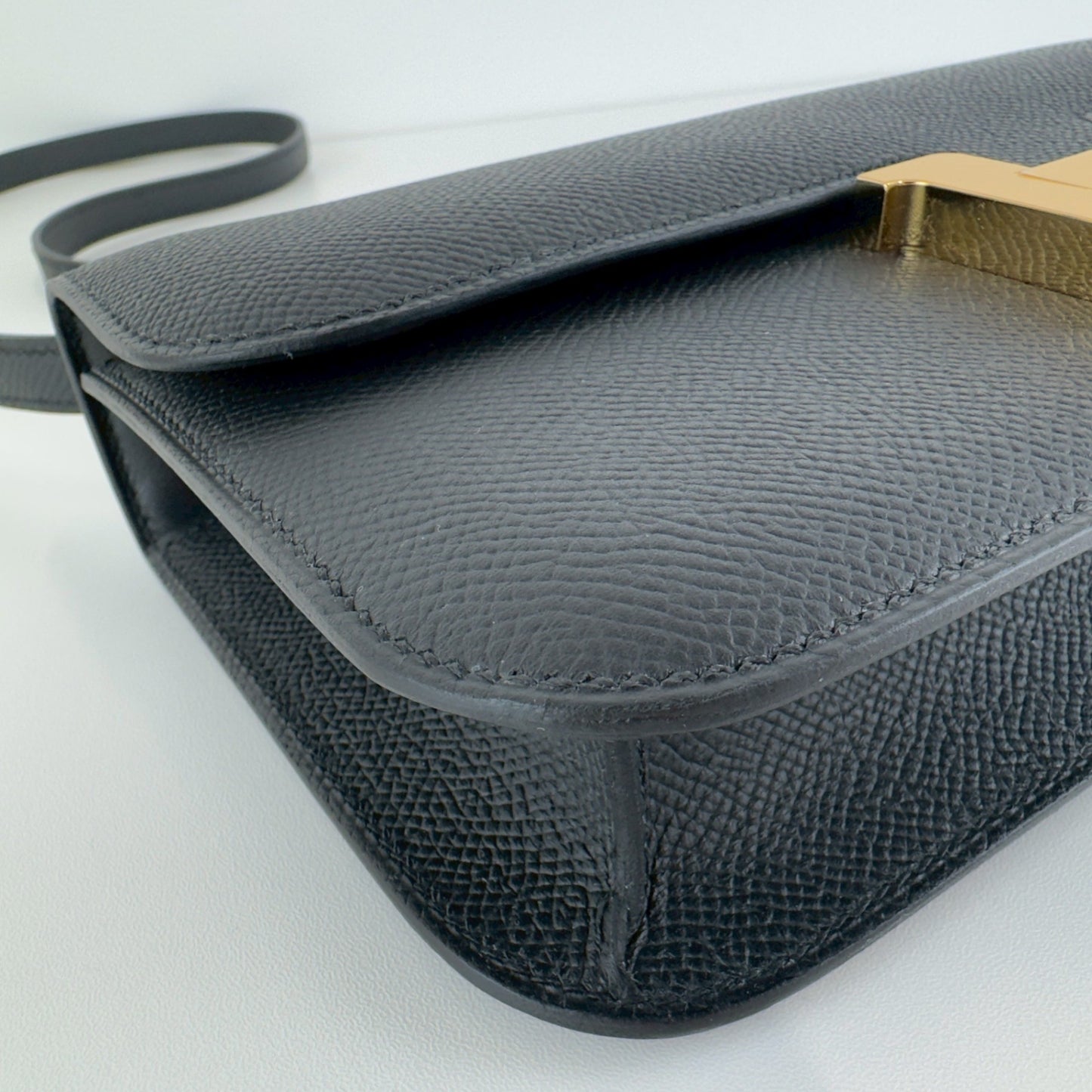 Constance elan コンスタンスエラン Black ブラック  GHW ゴールド金具 Epsom エプソン Stamp-K K刻印