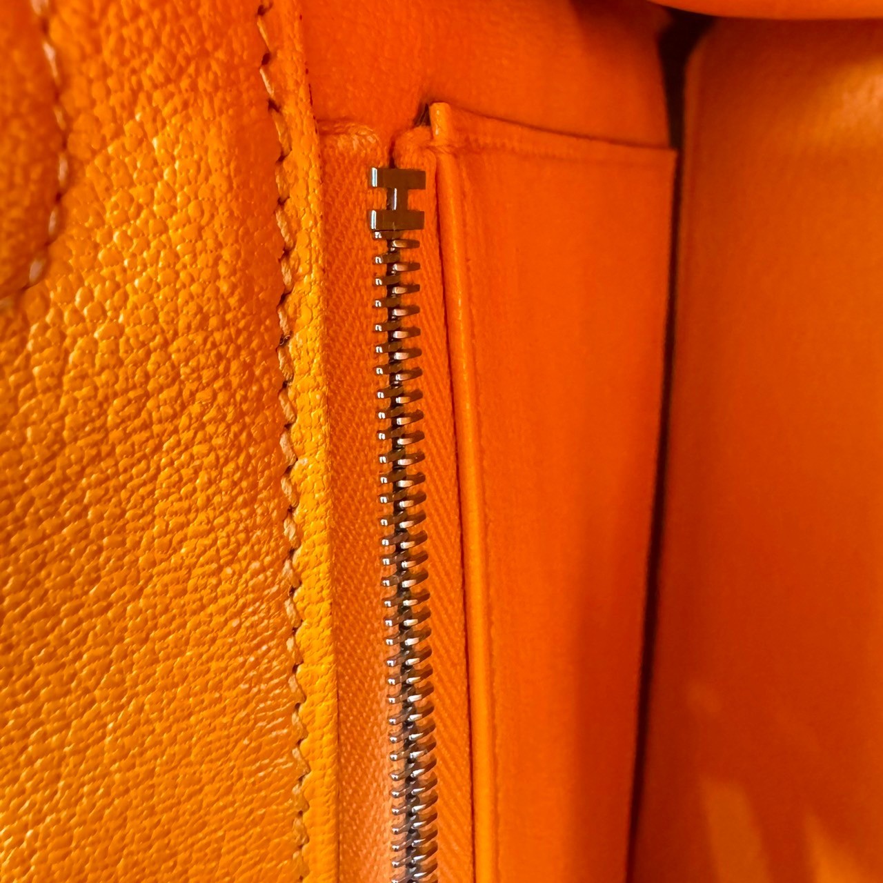 Birkin25 バーキン25 Orange minimum オレンジミニマム PHW シルバー金具 Togo トゴ Stamp-B B刻印