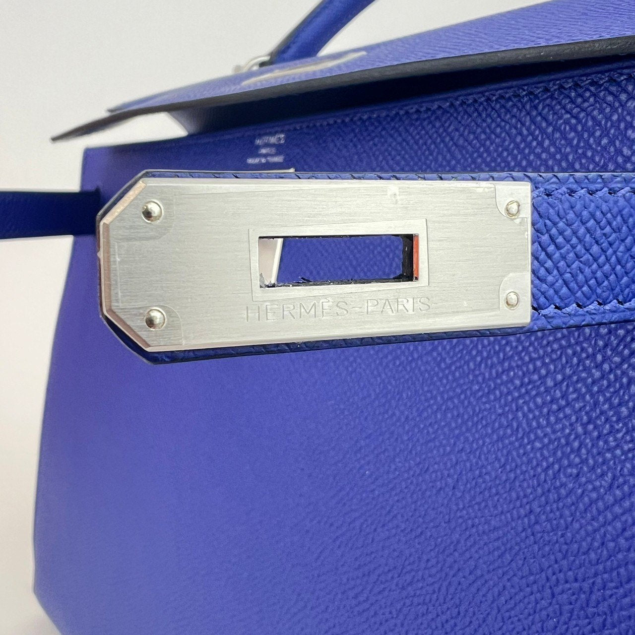 Kelly28 ケリー28 Blue royal ブルーロイヤル Epsom エプソン PHW シルバー金具 B刻