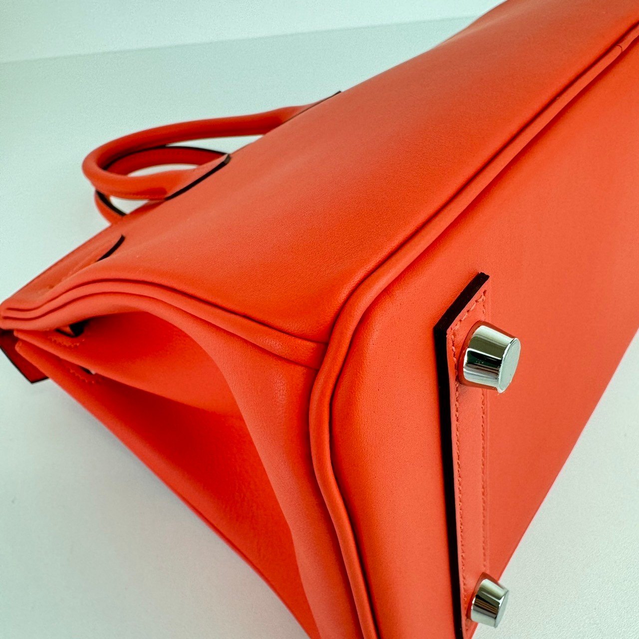 Birkin25 バーキン25 Stamp-W W刻印 Swift スイフト Orange field オレンジフィールド PHW シルバー金具