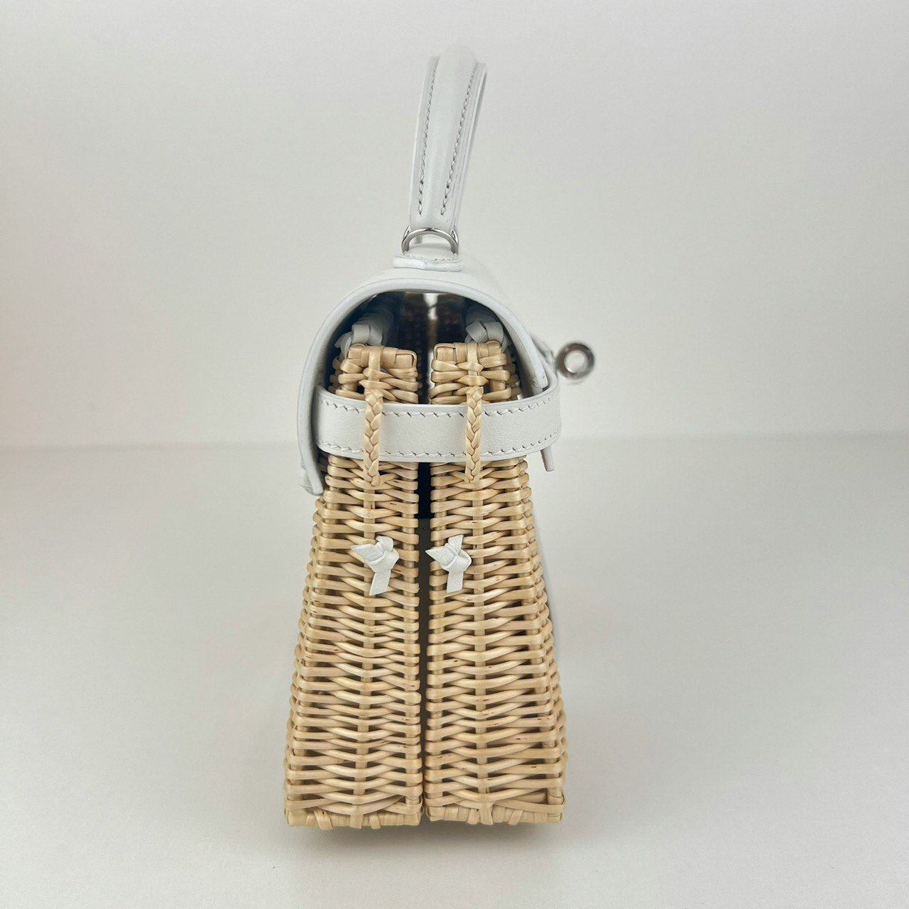 Mini kelly picnic ミニケリーピクニック Blanc ブランク PHW シルバー金具 B刻