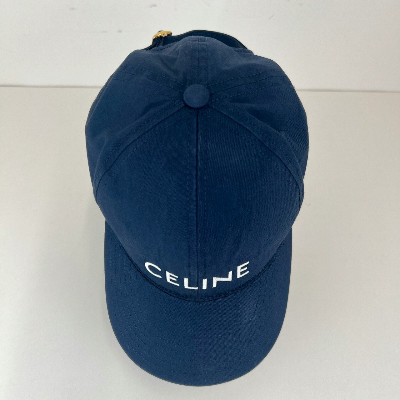 CELINE セリーヌ ベースボールキャップ 綿100% ネイビー