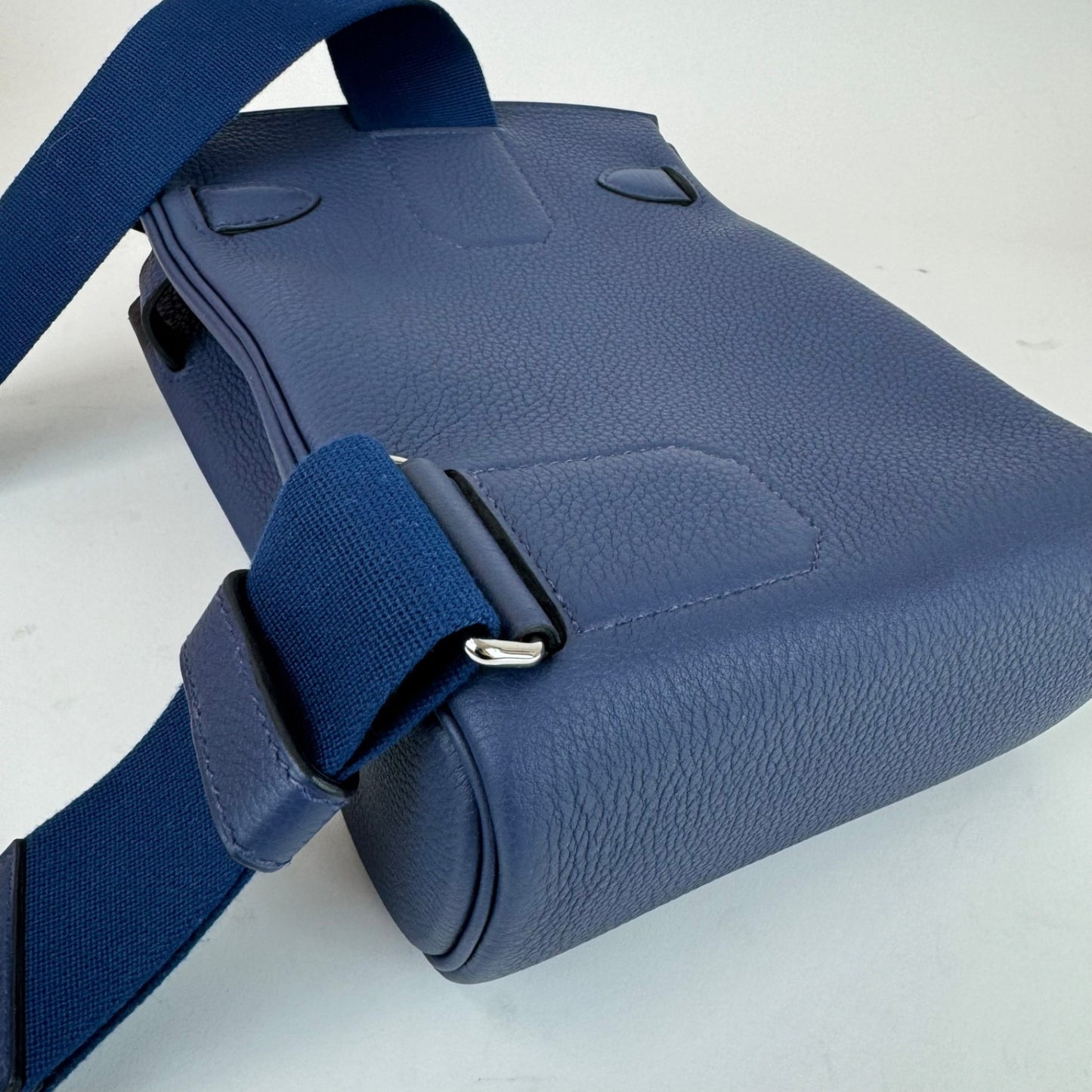 新品 HERMES エルメス Hac a dos PM アッカドPM Blue de press ブルードプリュス Togo トゴ PHW シルバー金具 B刻