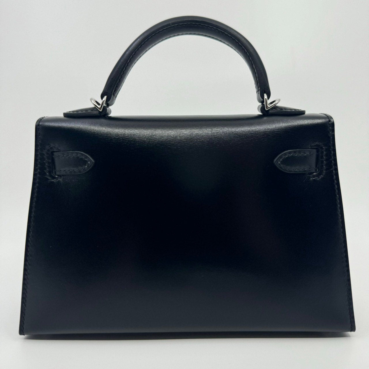 HERMES エルメス Mini kelly ミニケリー Black ブラック PHW シルバー金具 Box calf ボックスカーフ Stamp-Z Z刻印