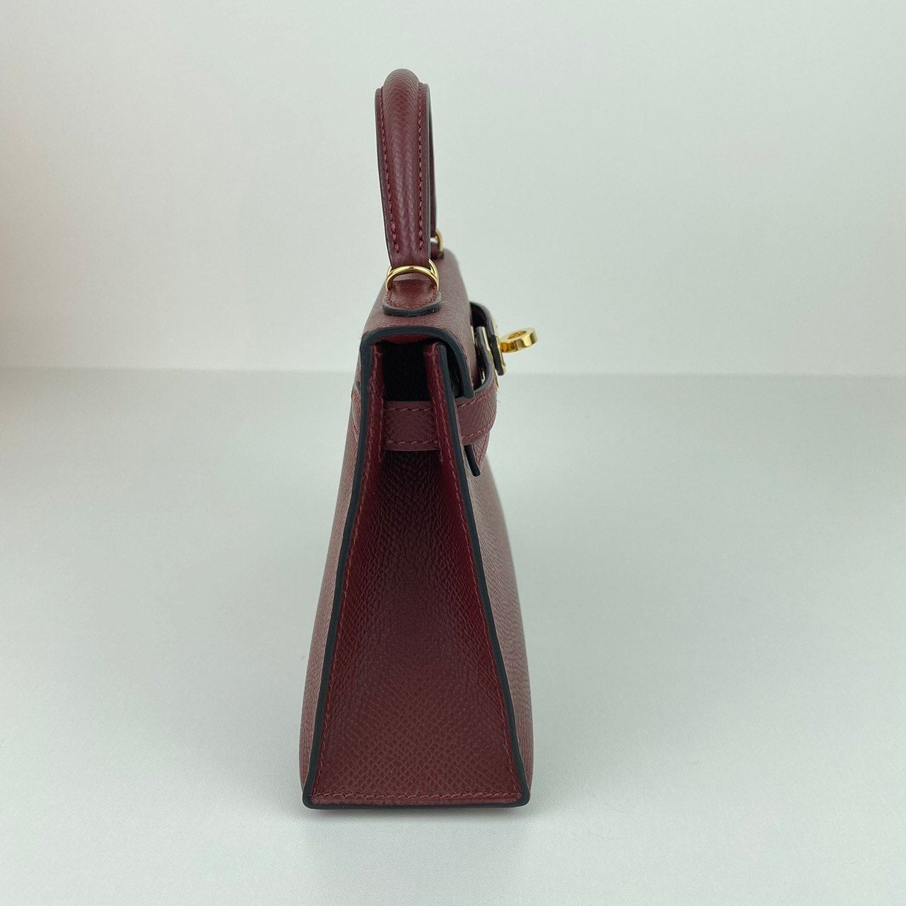 Mini kelly ミニケリー Rouge H ルージュアッシュ GHW ゴールド金具 Stamp-W W刻印 Epsom エプソン