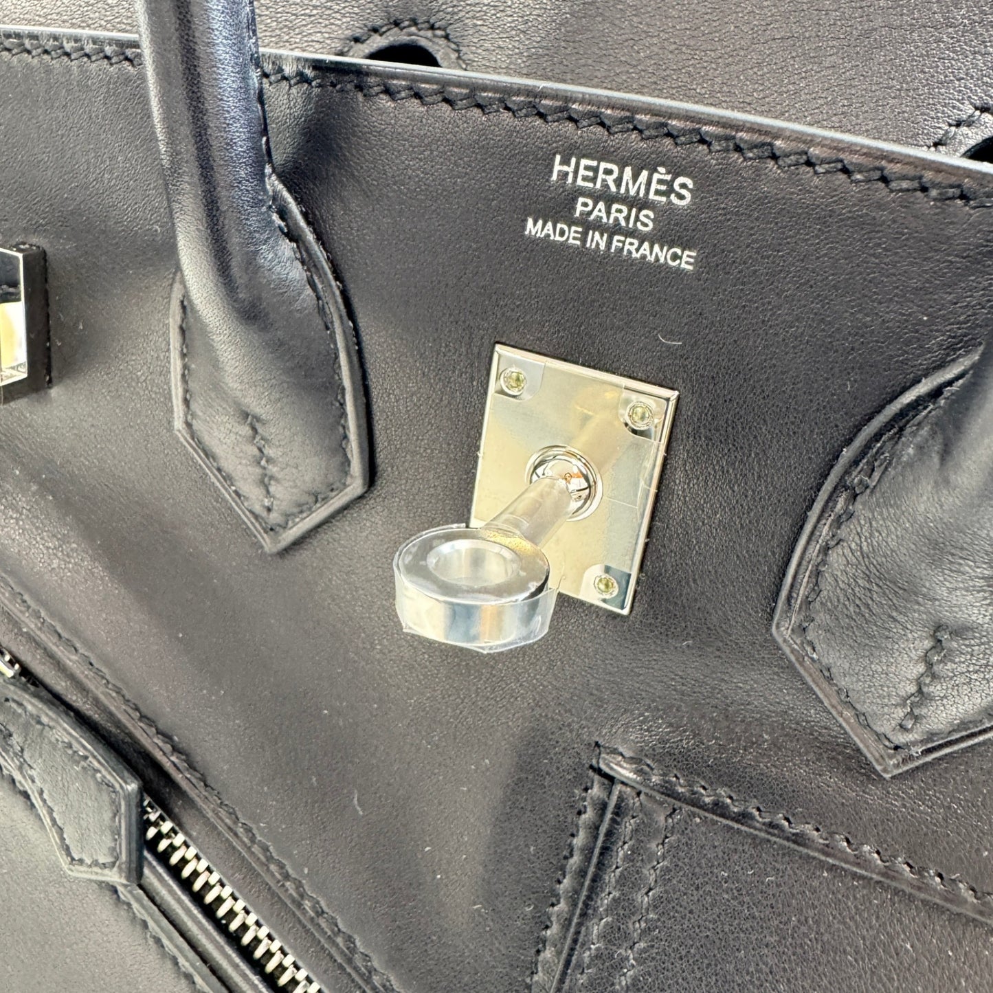 Birkin25 rock バーキン25ロック Black ブラック Veau Volupto ヴォーヴォリュプト PHW シルバー金具 Stamp-B B刻印